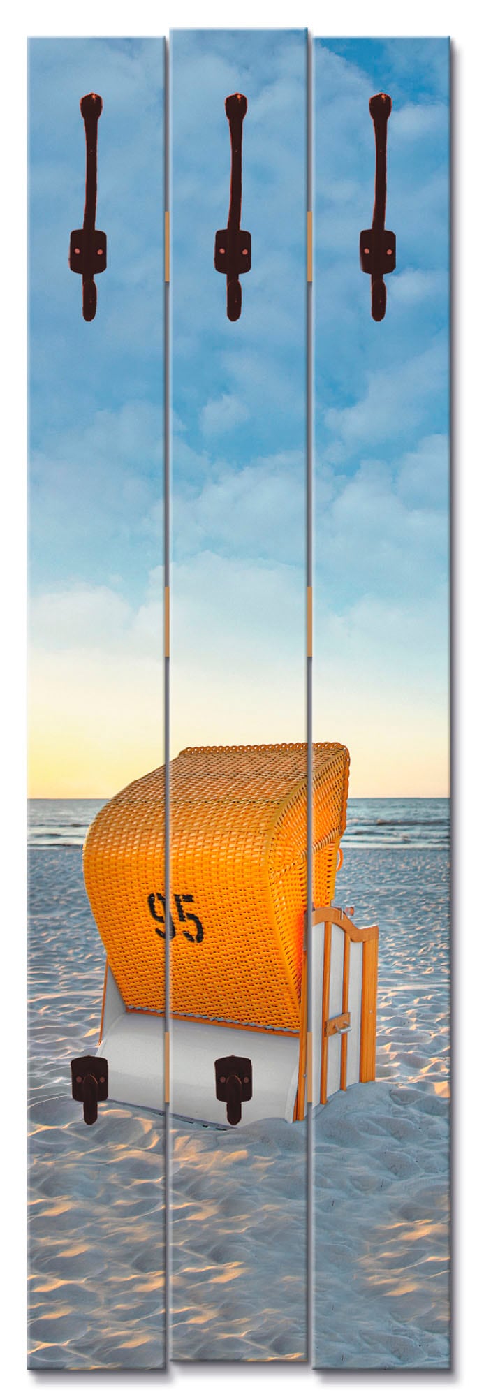 Artland Garderobenleiste »Ostsee7 - Strandkorb«, teilmontiert