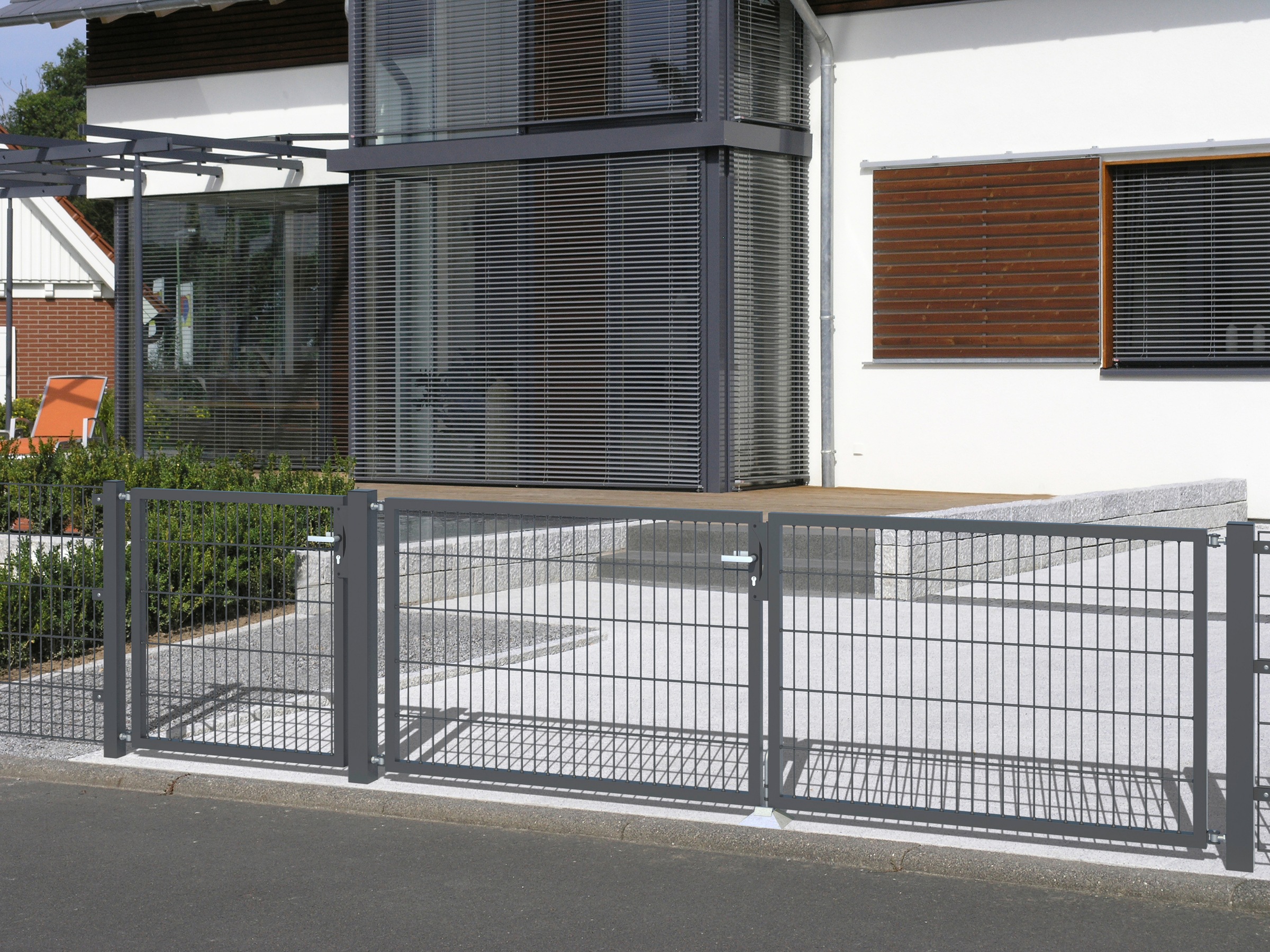 Alberts Zaundoppeltür "Flexo" 400 cm Breite, in versch. Höhen günstig online kaufen