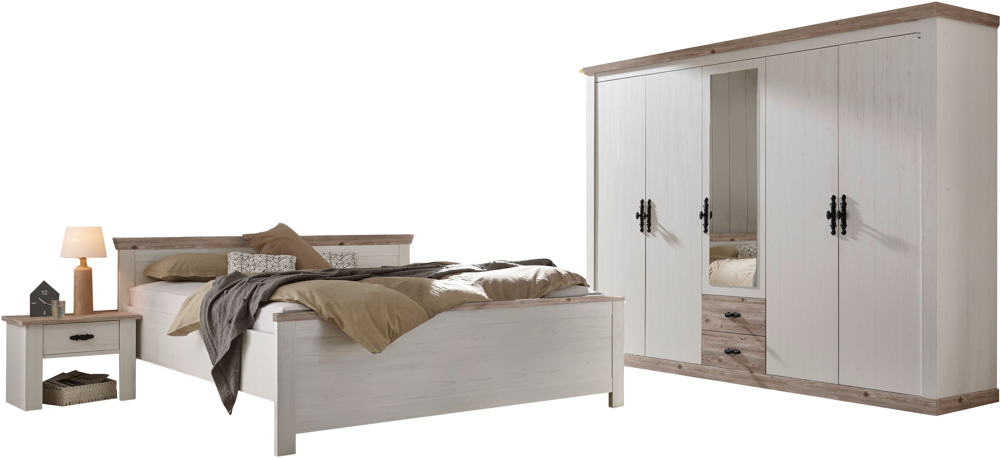 Home affaire Schlafzimmer-Set "Florenz" in 3 verschiedenen Ausführungen