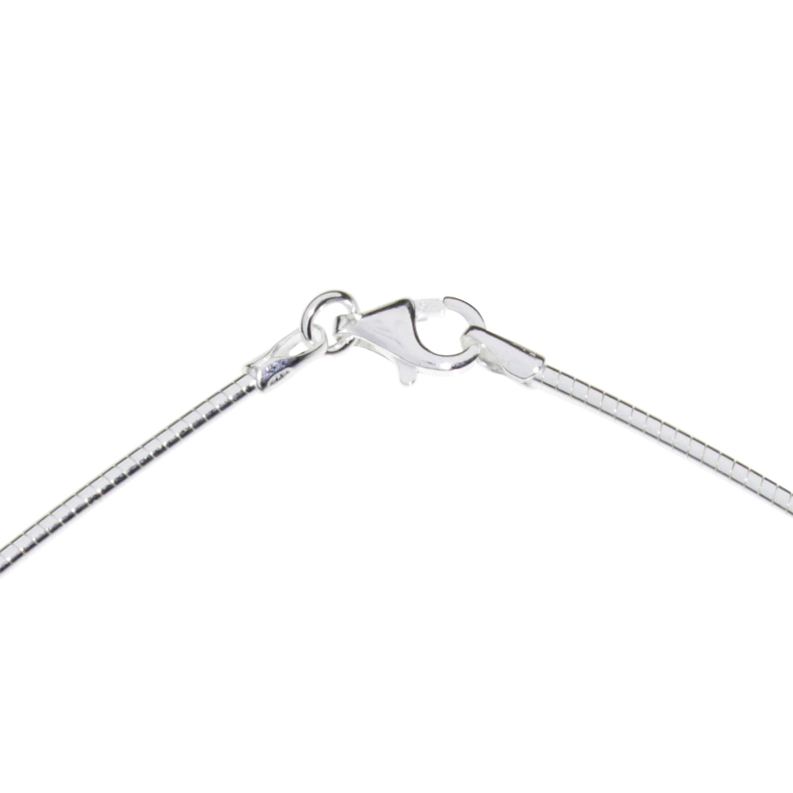 OSTSEE-SCHMUCK Halsreif »- Omega 1,2 mm - Silber 925/000 -,«