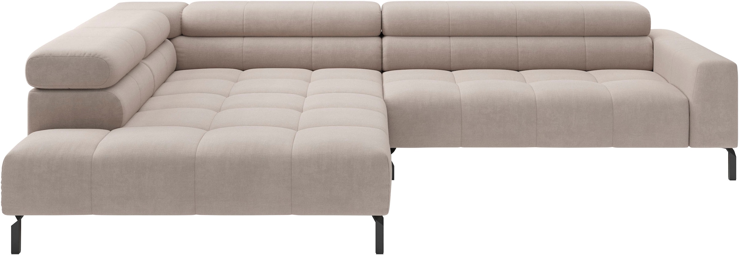 Home affaire Ecksofa "Claya, 311 cm breit, L-Form, inkl. Kopfteilverstellung" wahlweise elektrischer Sitzvorzug