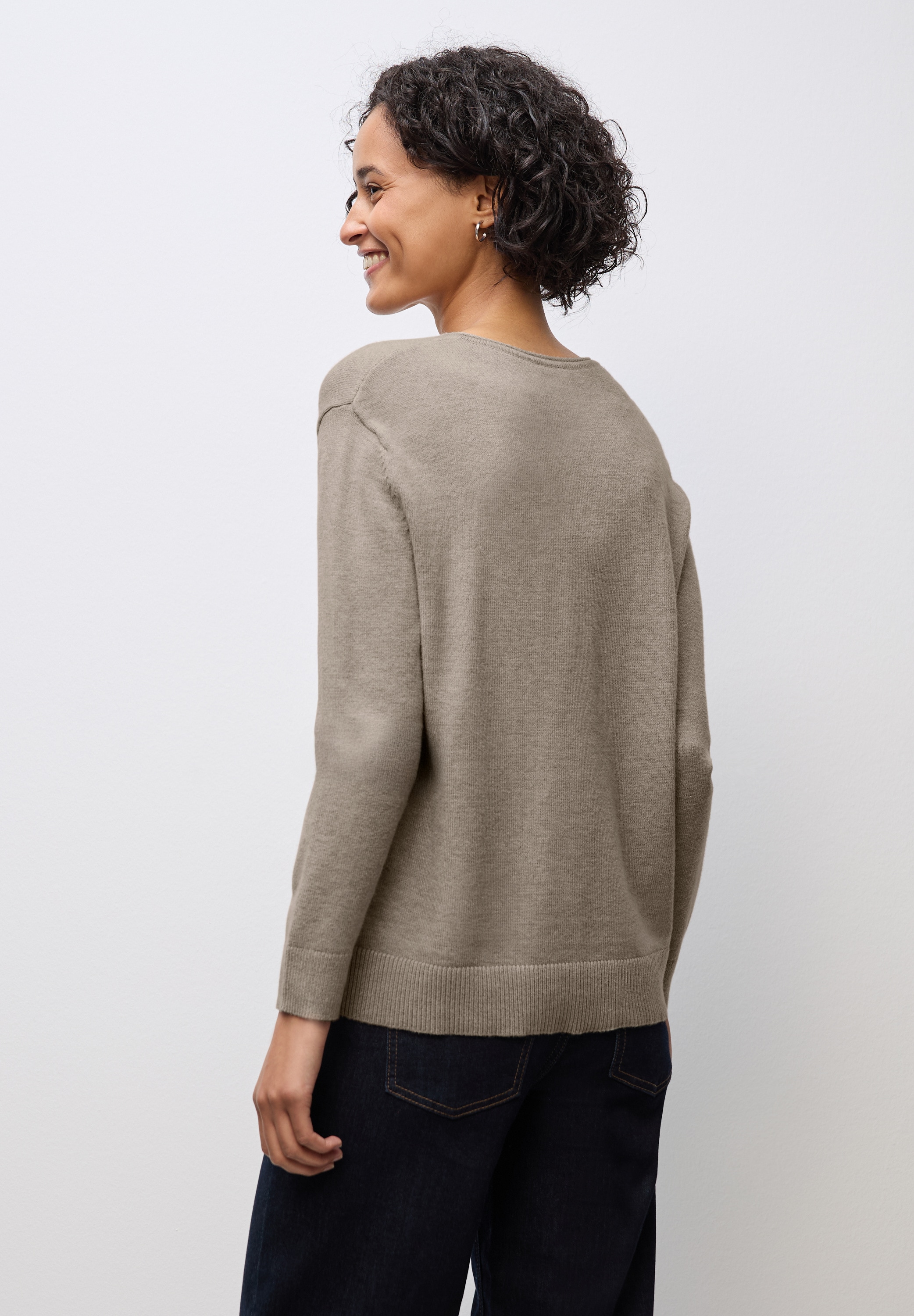 STREET ONE Strickpullover in Unifarbe