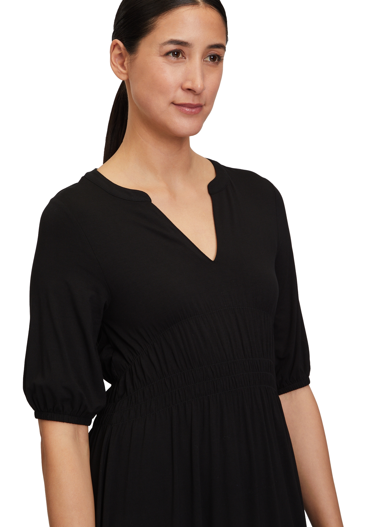 Cartoon Jerseykleid »Cartoon Damen Jerseykleid mit Raffung«, Material