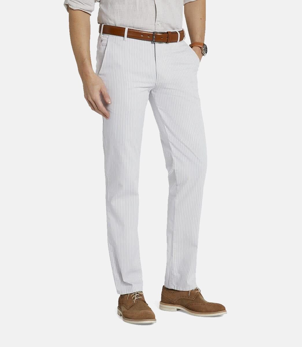 MEYER Chinos "Bonn" Frische Sommer-Blockstreifen günstig online kaufen