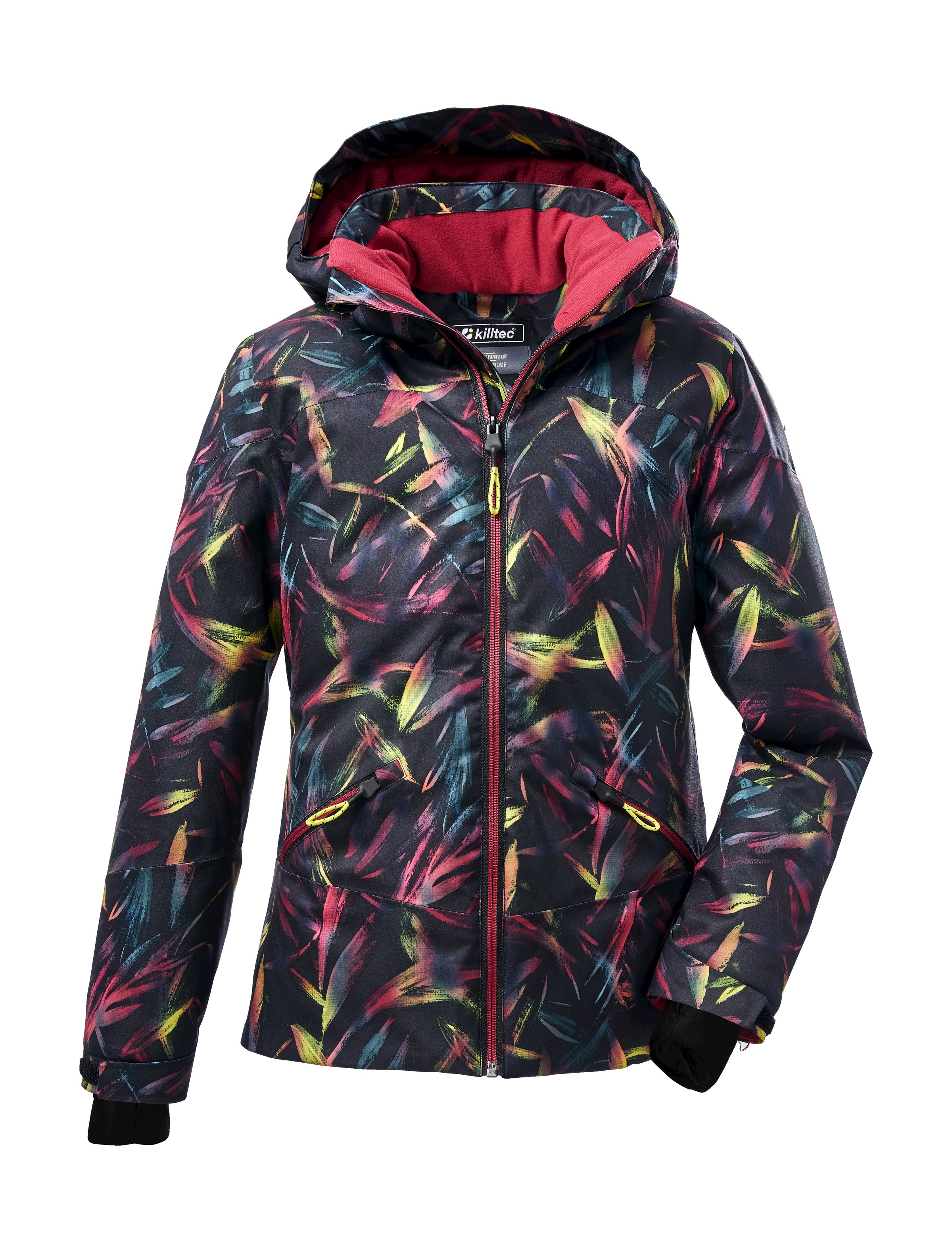 killtec Ksw 158 Grls Ski Jckt Girls' Ski Jacket with Hood and Snow Guard