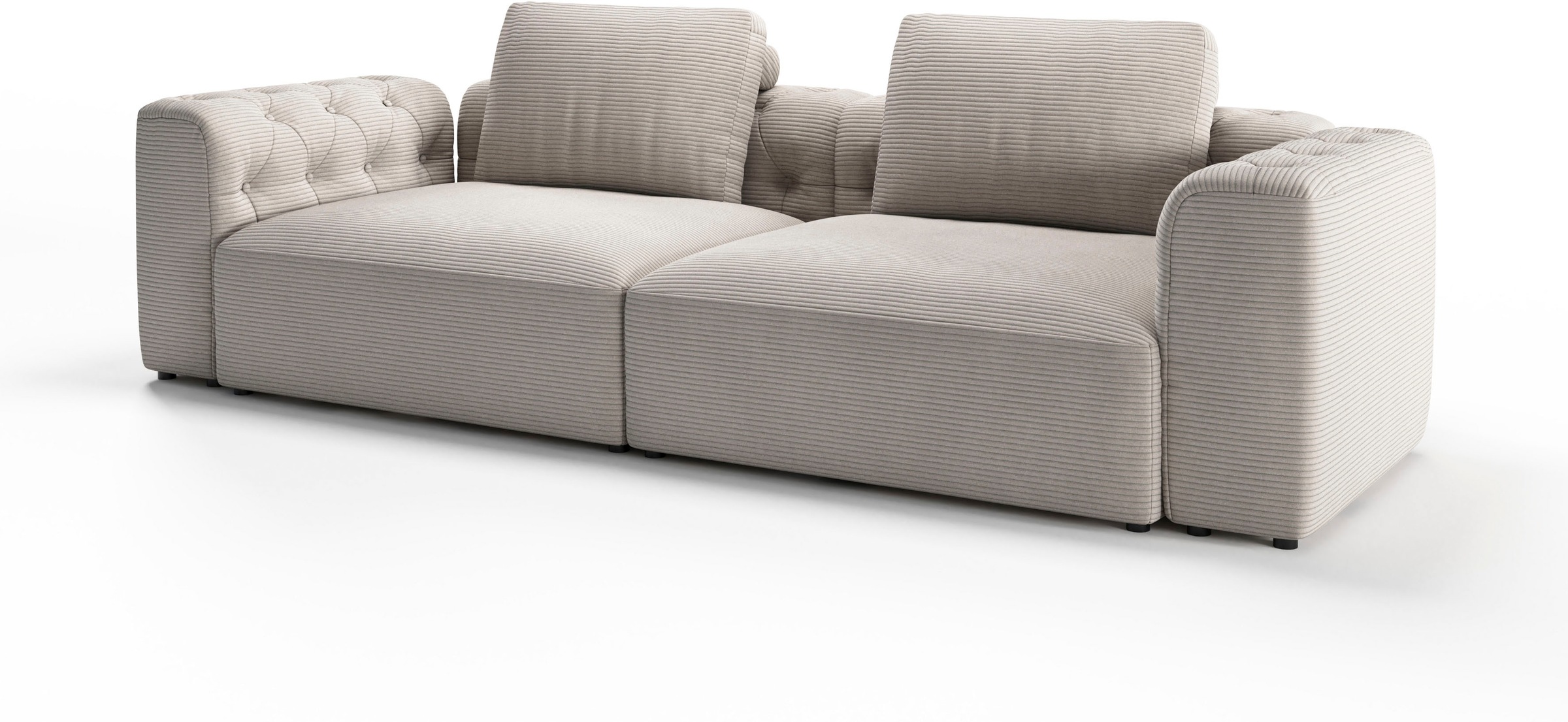 RAUM.ID 2,5-Sitzer »Cushid«, Modulsofa, bestehend aus 2 Teilen, Breite 268 cm