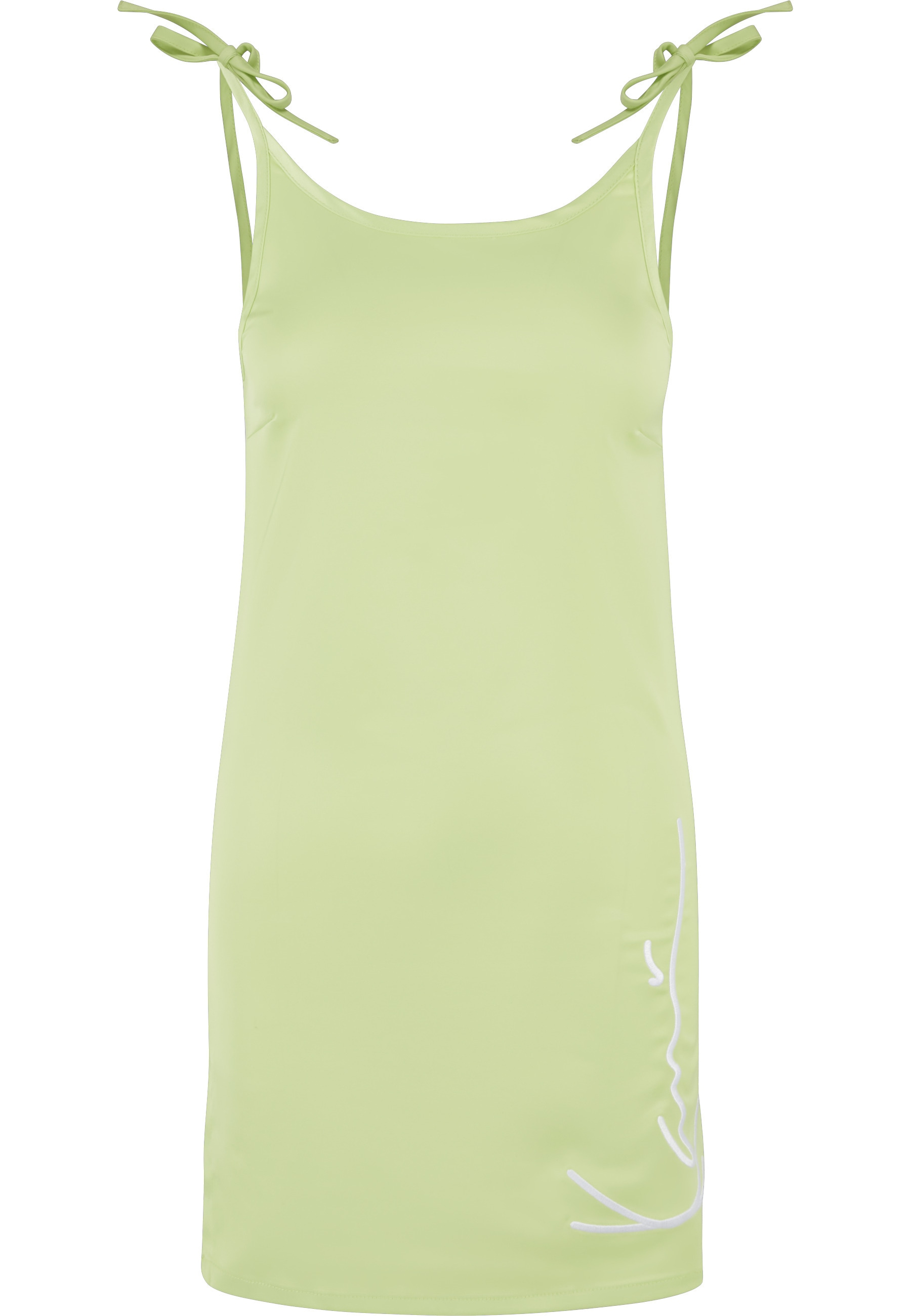 Karl Kani A-Linien-Kleid "Karl Kani Damen KW221-060-1 KK Signature Satin Kleid" 1 Stk. tlg.