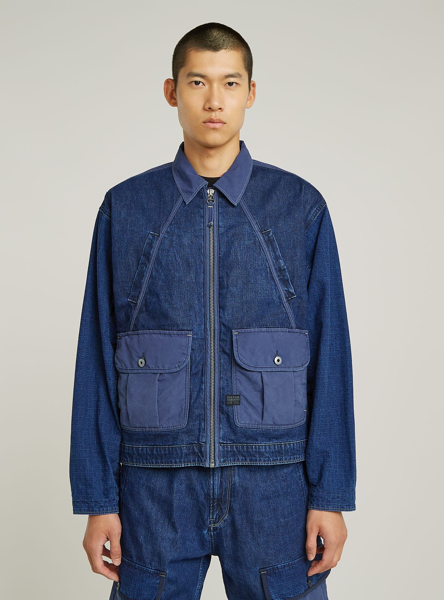 G-STAR Jeansjacke "Mixed Coach Zip Jacke" günstig online kaufen