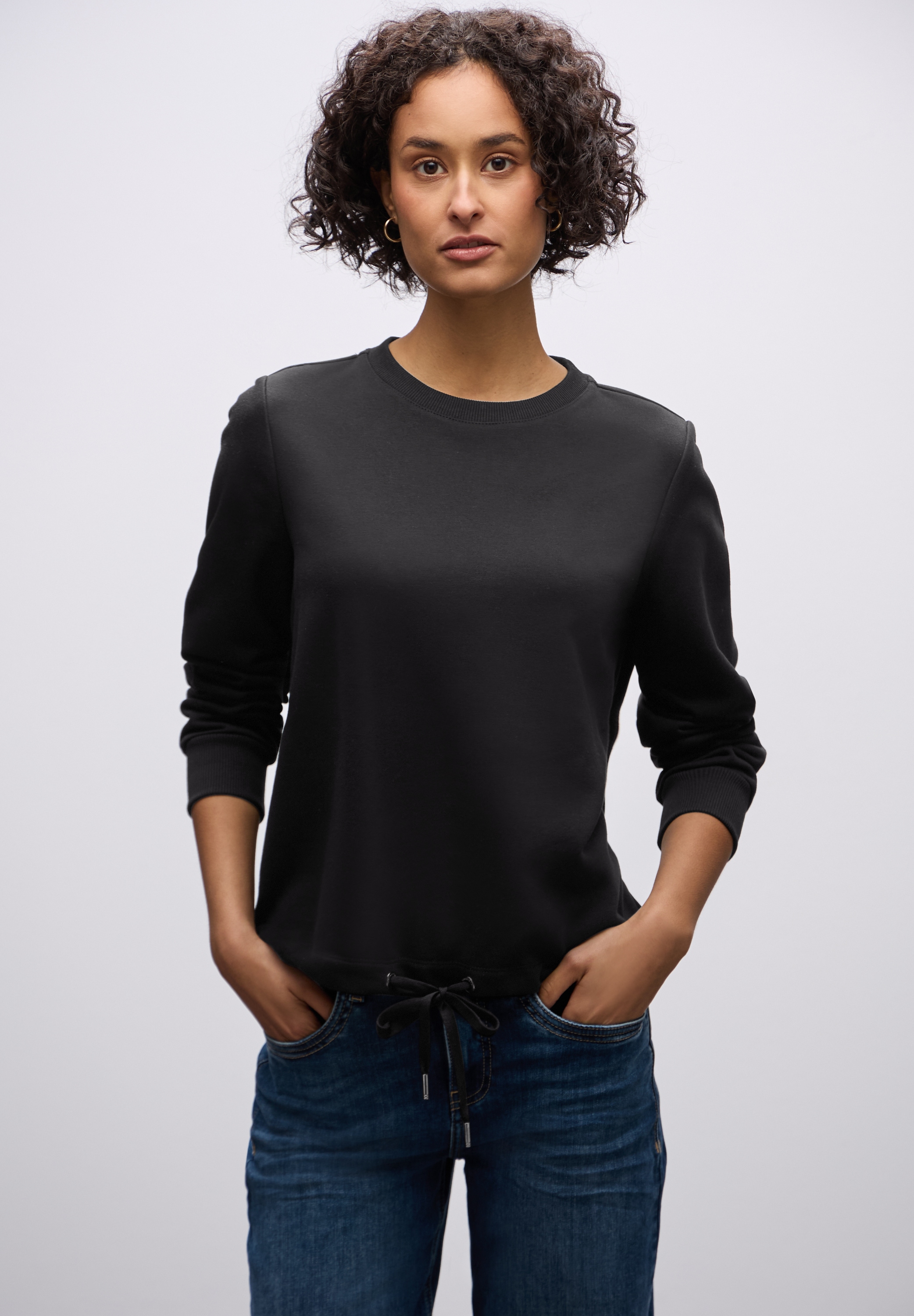 STREET ONE Sweatshirt , mit Tunnelzug am Saum
