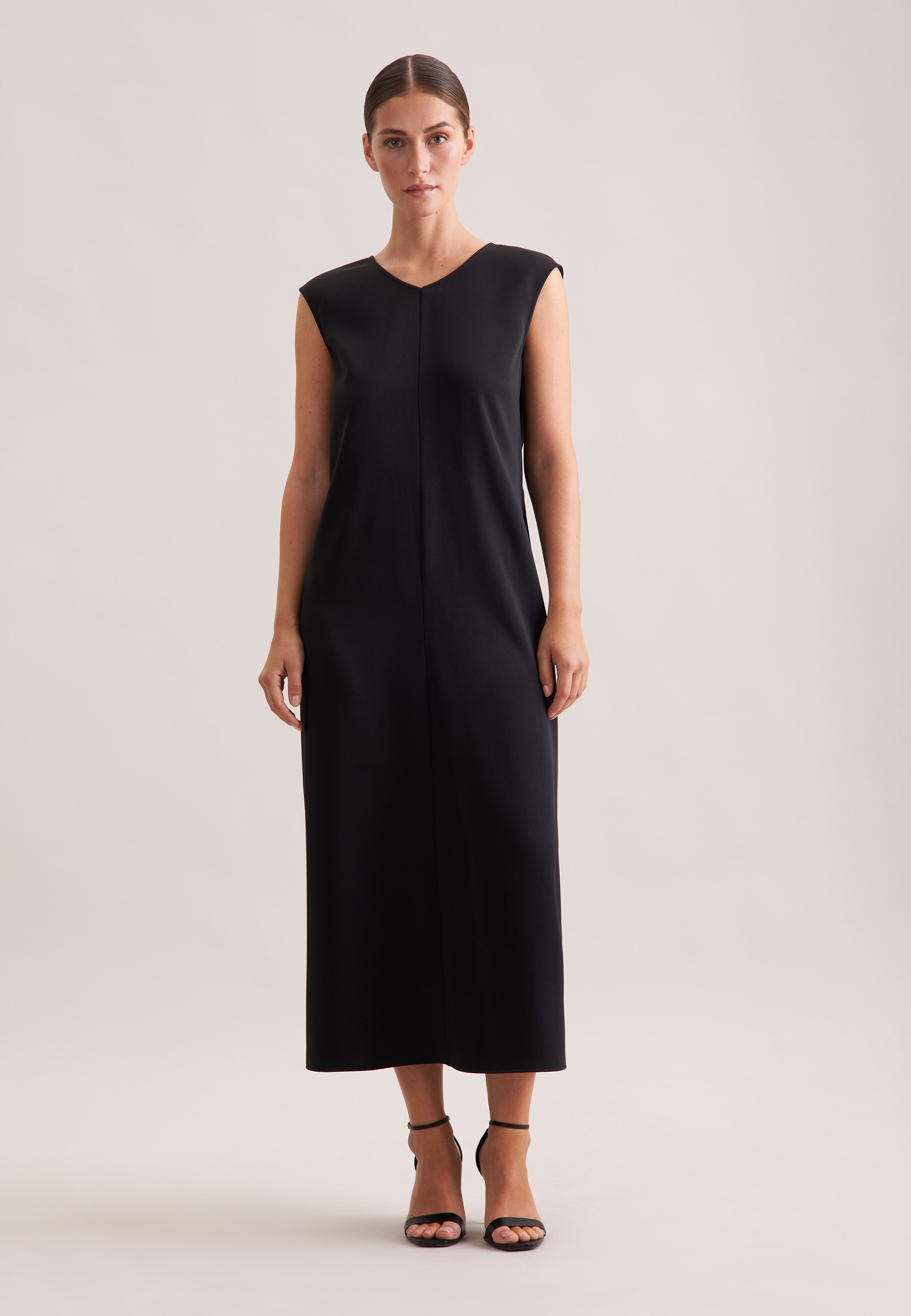seidensticker Sommerkleid Ohne Arm V-Neck Uni