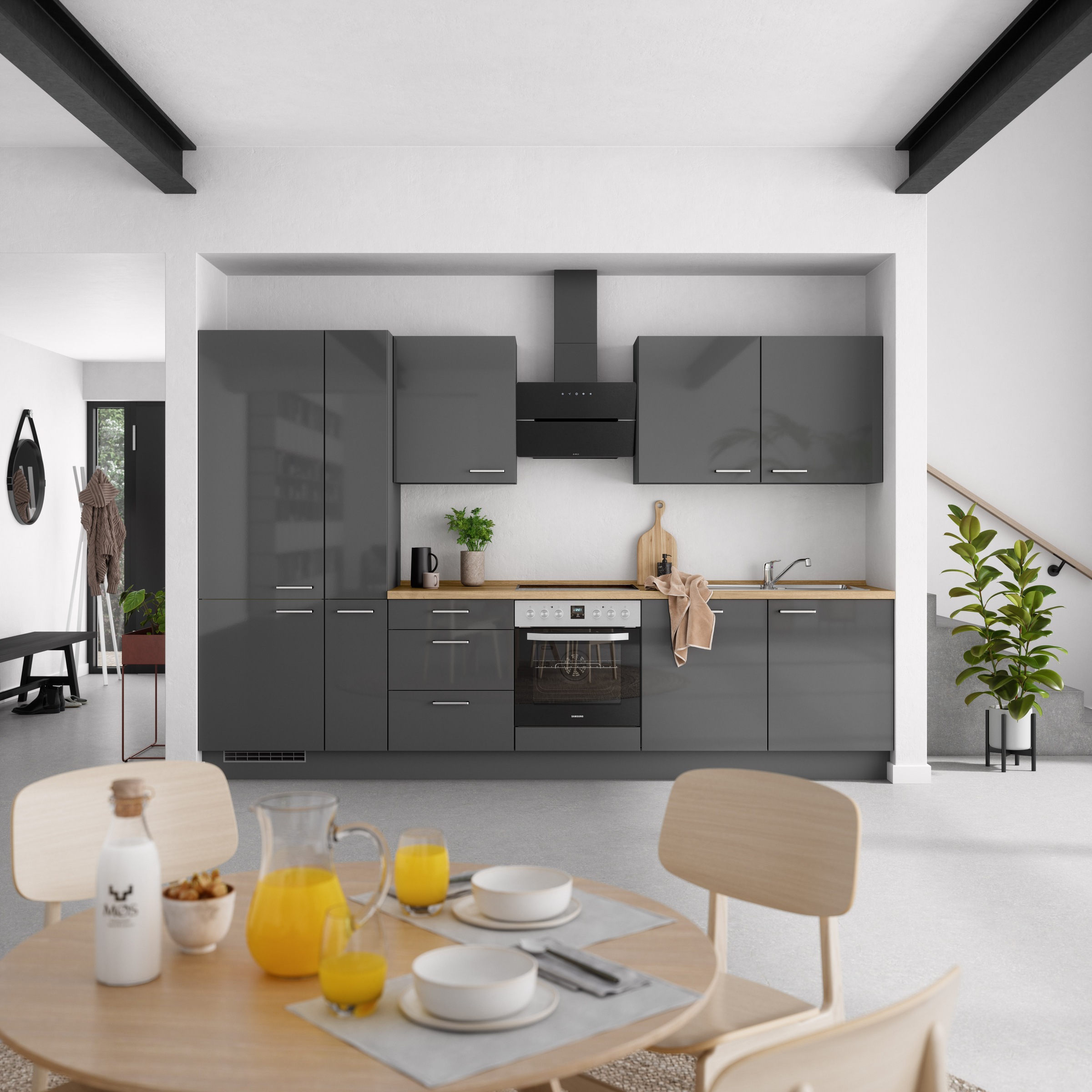 nobilia Küchenzeile ""Flash II"" vormontiert, Ausrichtung wählbar, Breite 3 günstig online kaufen