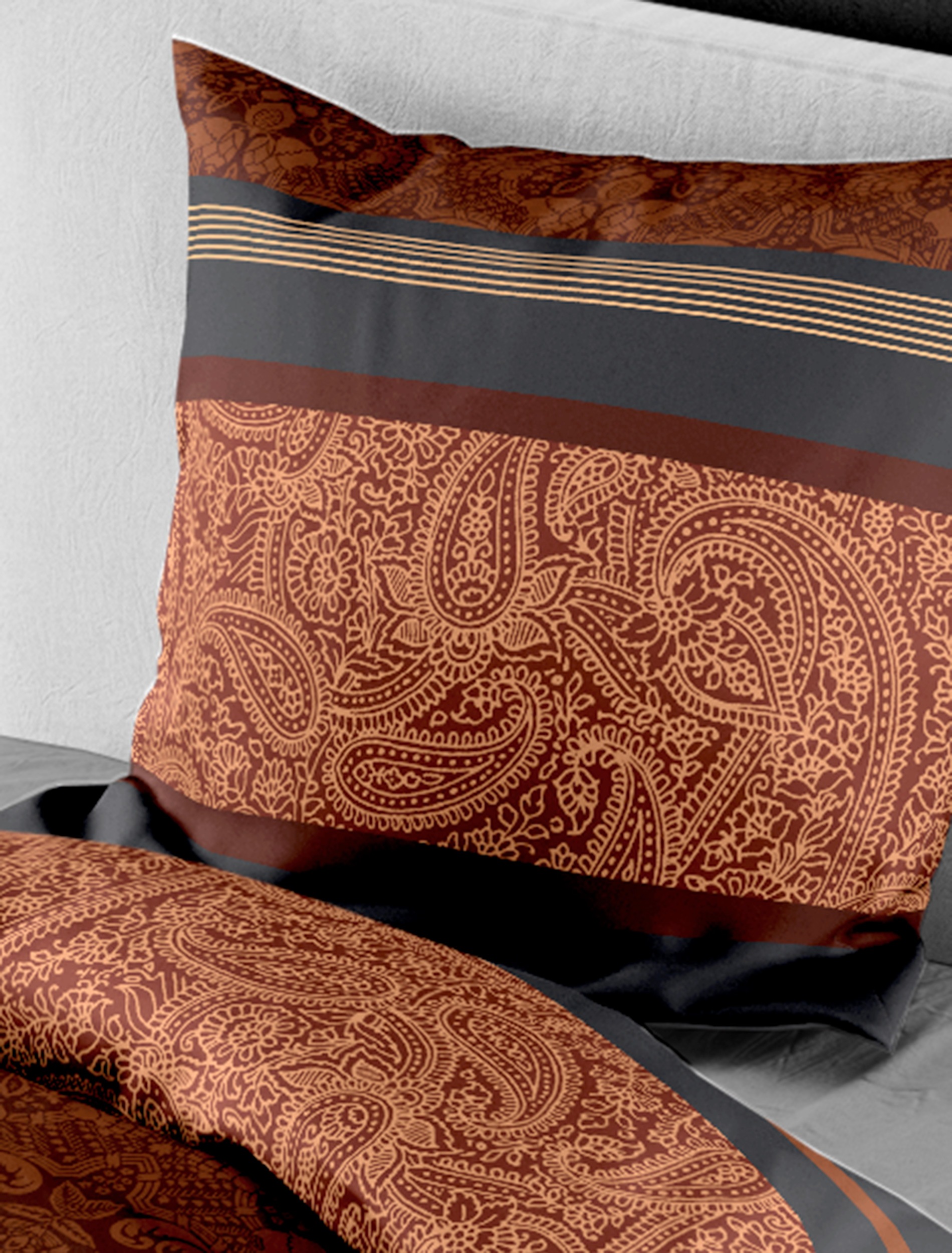 BIERBAUM Bettwäsche »4954«, 100 % Baumwolle, pflegeleicht, Paisley Muster
