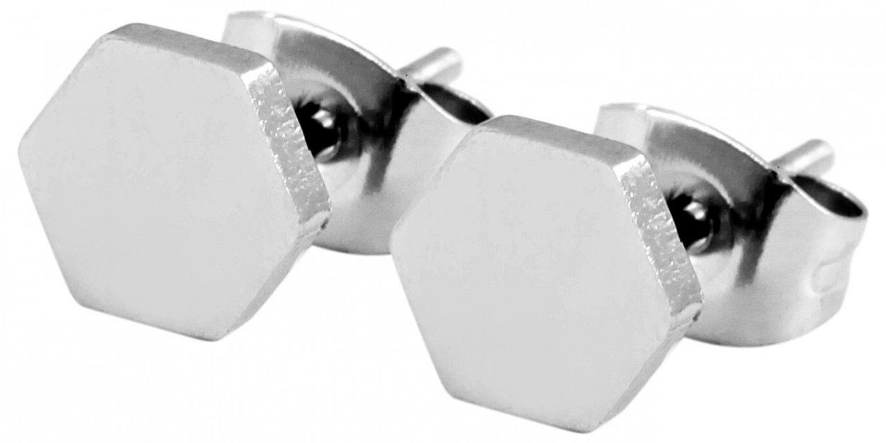 Adelia´s Paar Ohrhänger »Damen Ohrstecker aus poliertem Edelstahl«