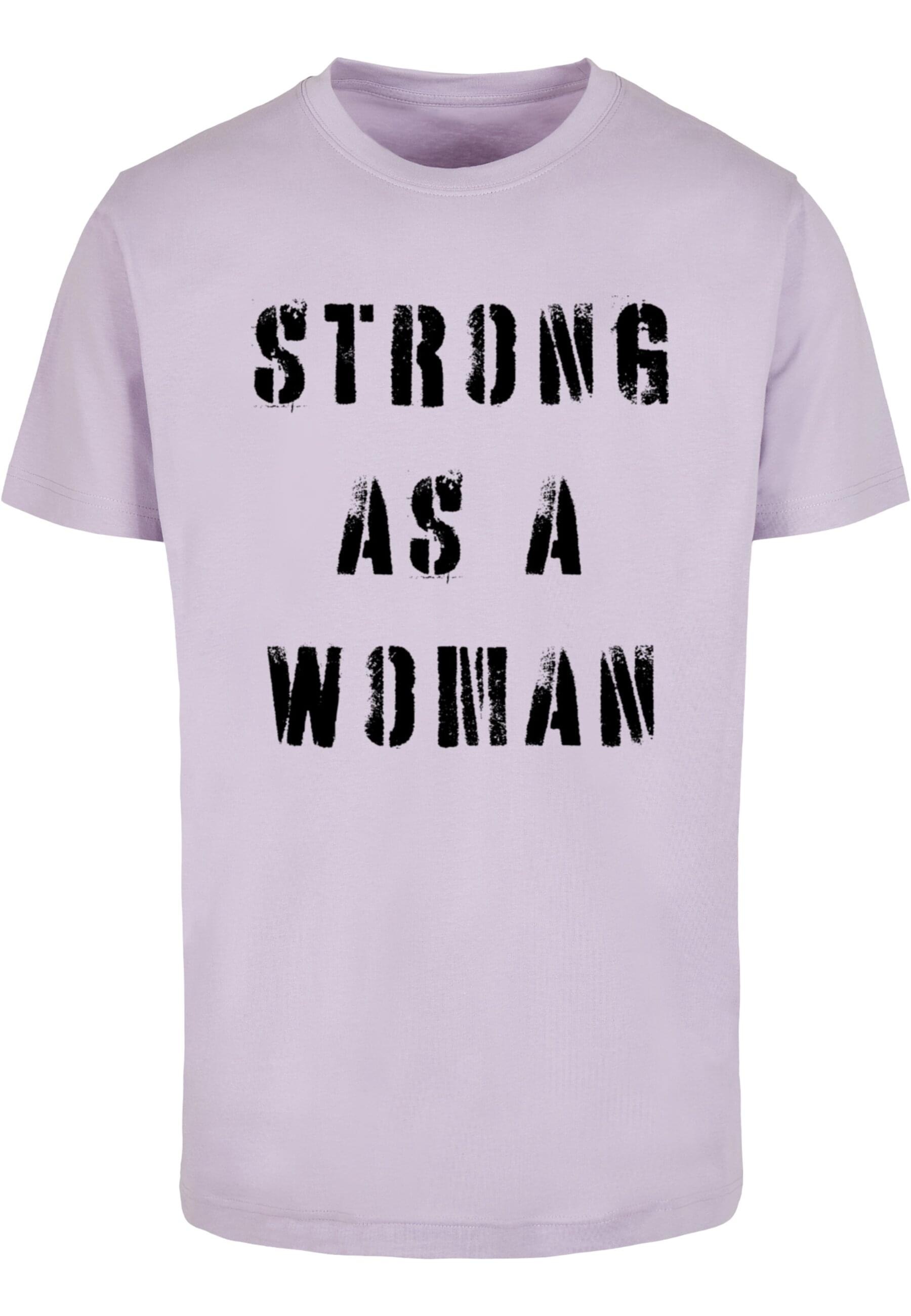 T-Shirt »Merchcode Unisex WD - Strong As A Woman T-Shirt Round Neck«, (1 tlg.)