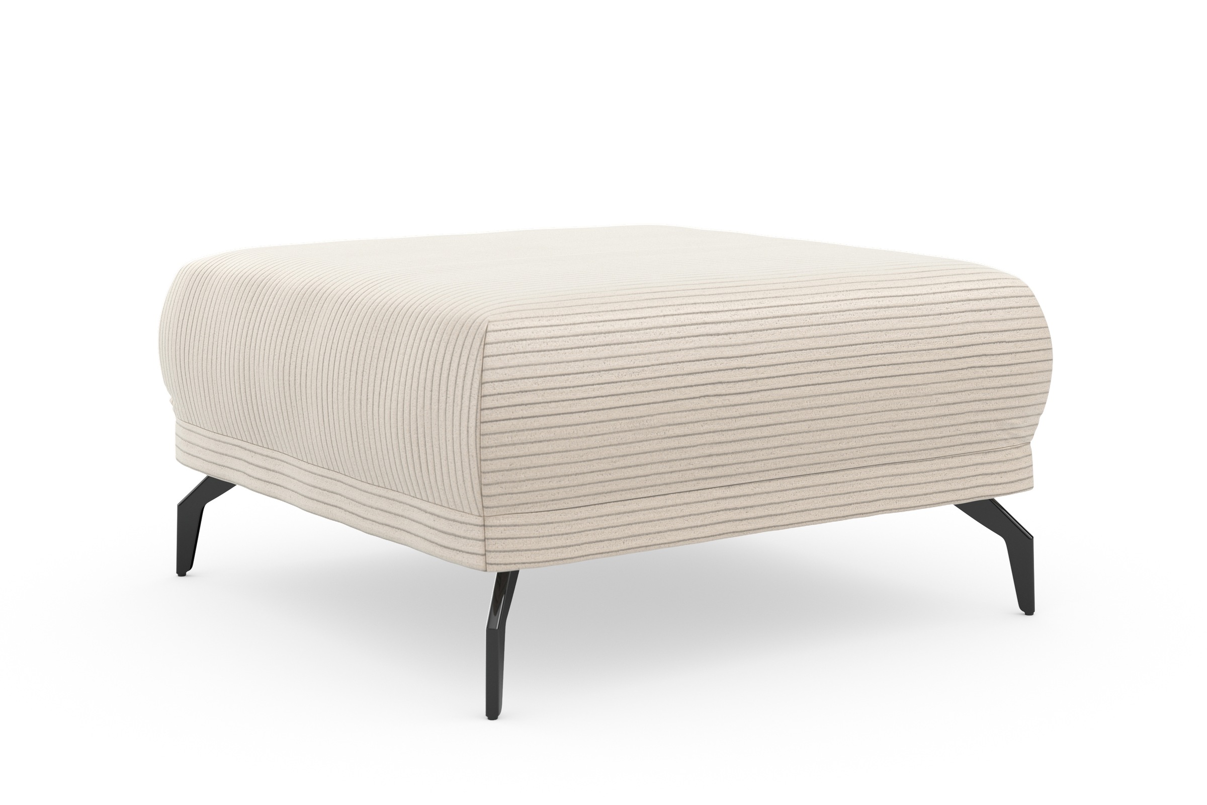 Home affaire Hocker "Coco" Cord-Bezug in 2 Ausführungen, Füßen 15 cm hoch günstig online kaufen