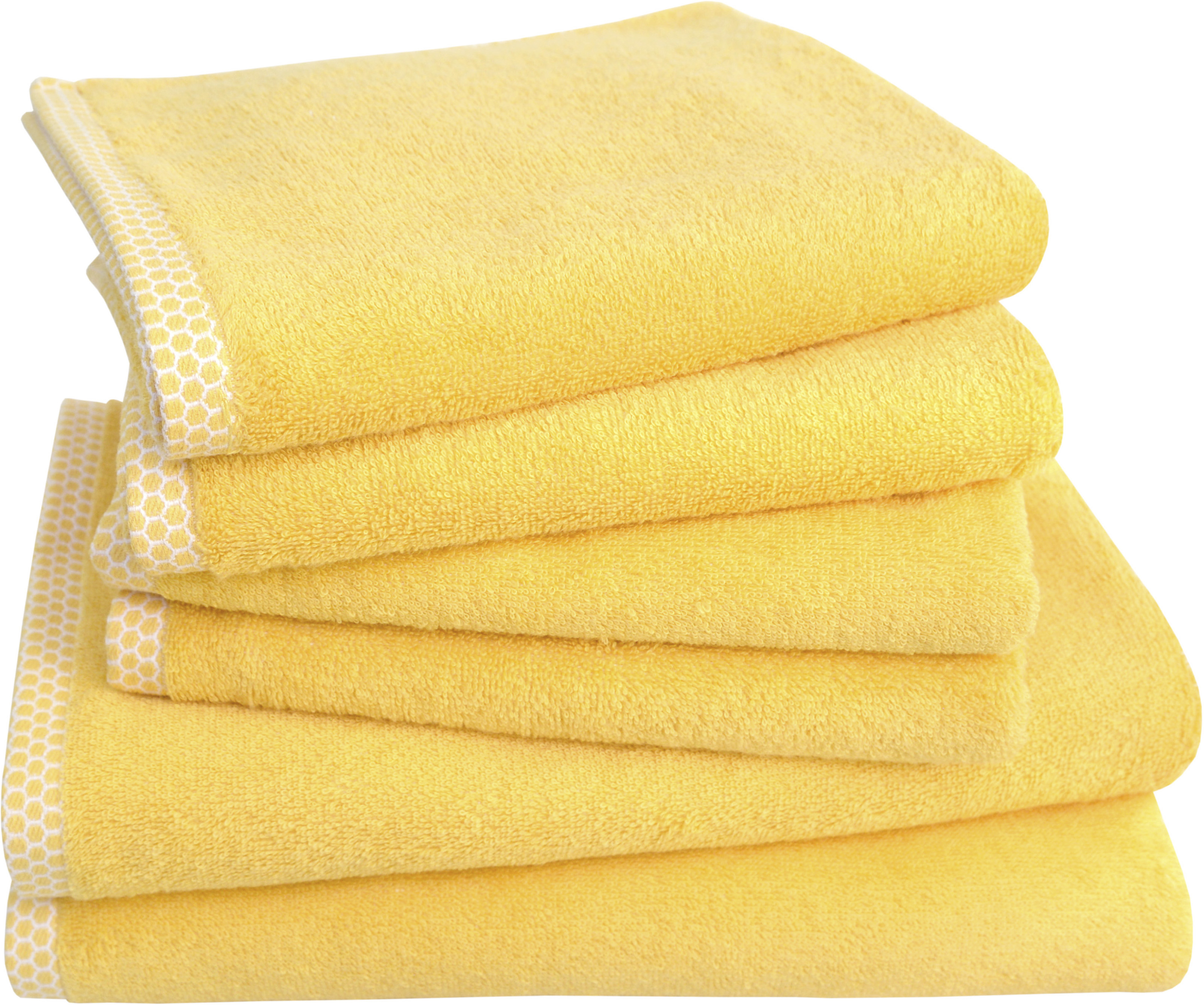 Dyckhoff Handtuch Set "Pure Natural Uni" Set 6 Frottier BIO Baumwolle, GOTS