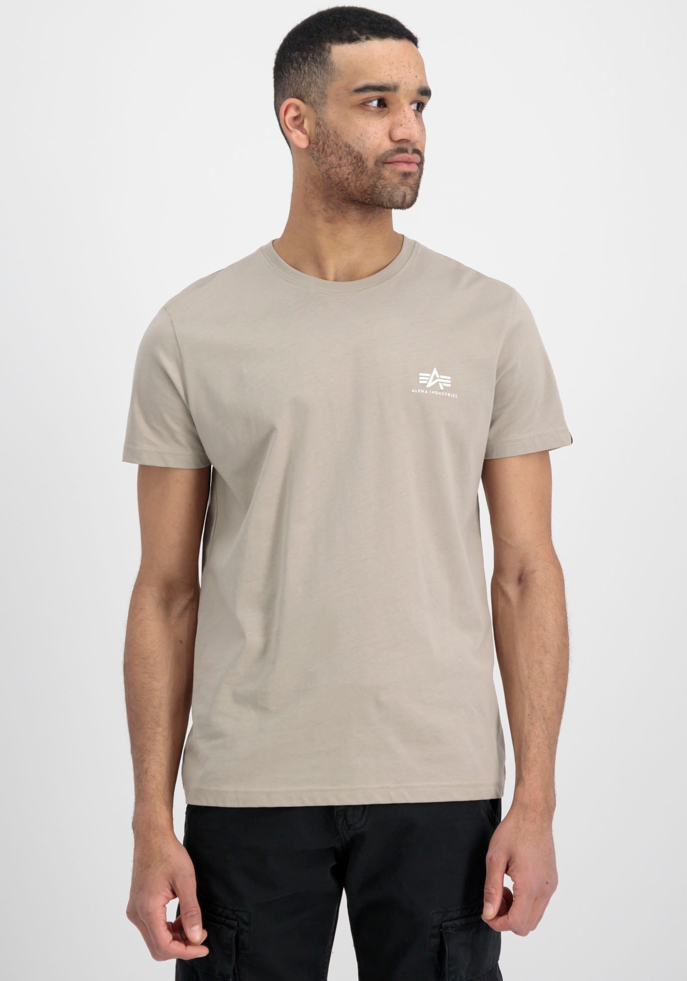 Alpha Industries Rundhalsshirt "BASIC T SMALL LOGO" Baumwolle, regular fit günstig online kaufen