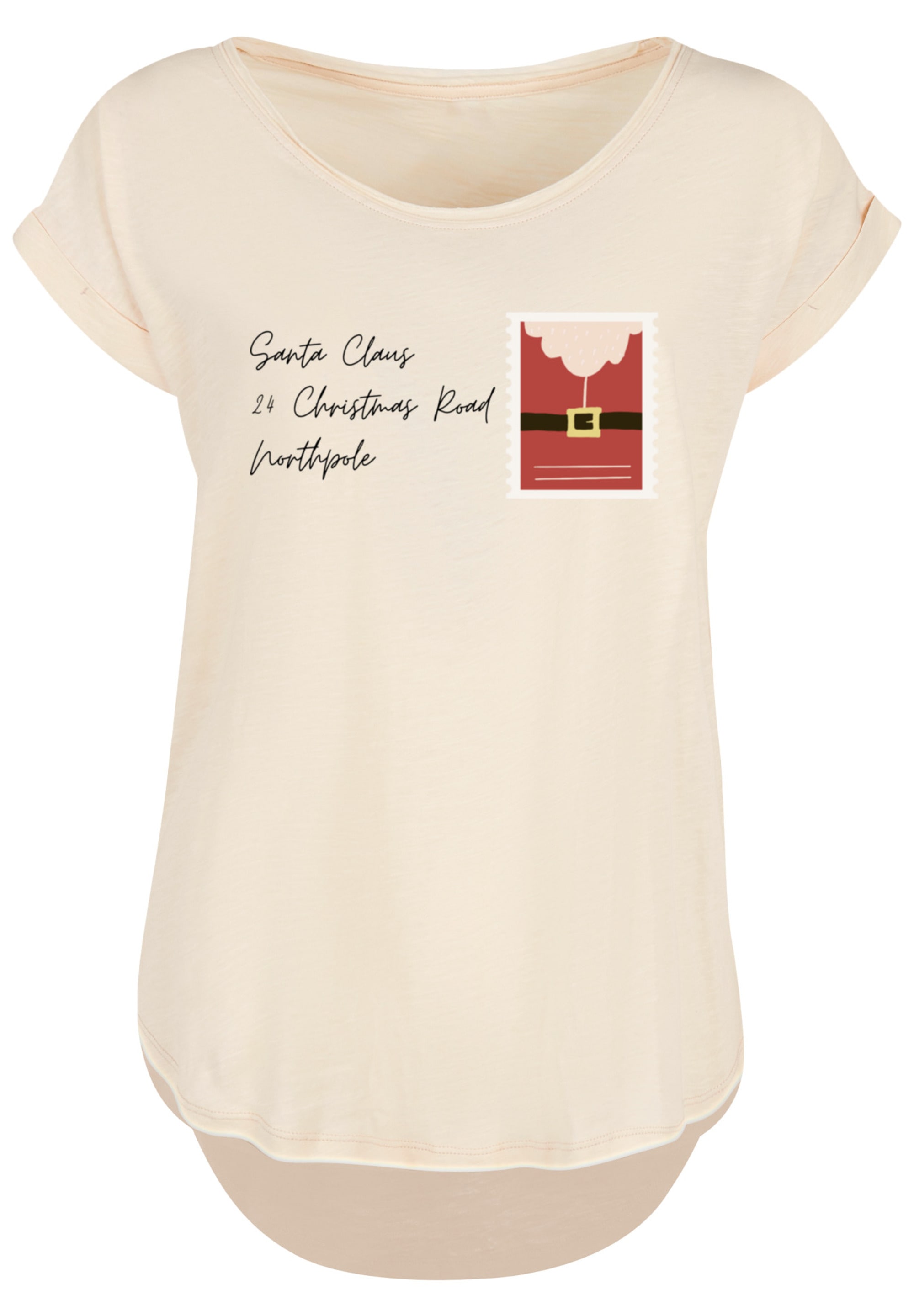 F4NT4STIC T-Shirt »Santa Letter Weihnachten«, Print