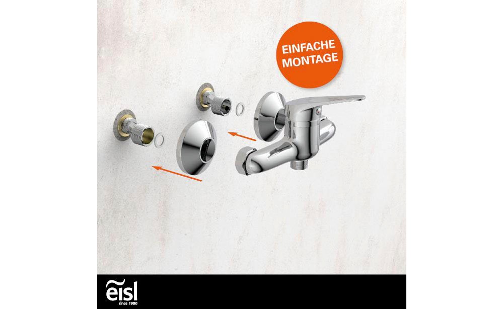 Thumbnail - Eisl Duscharmatur "SPEED" auswechselbare 35mm Keramik-Kartusche, Brauseschlauchanschluss