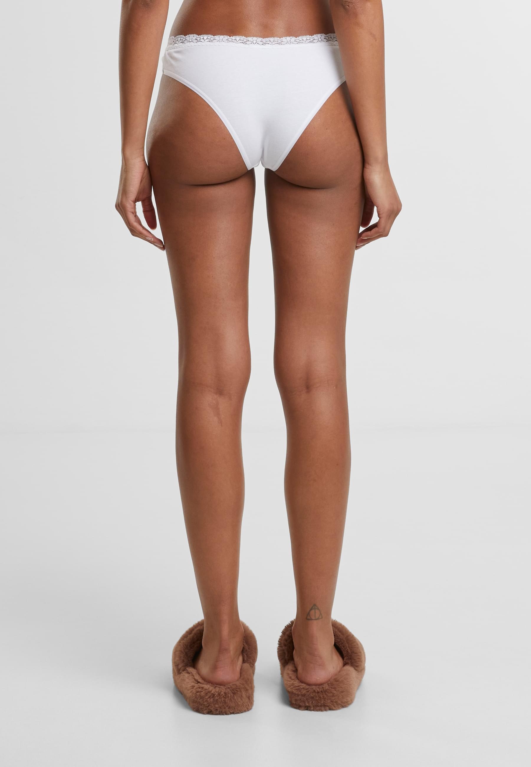 URBAN CLASSICS Panty »Urban Classics Ladies Basic Cotton Brazilian Lace 5-Pack«