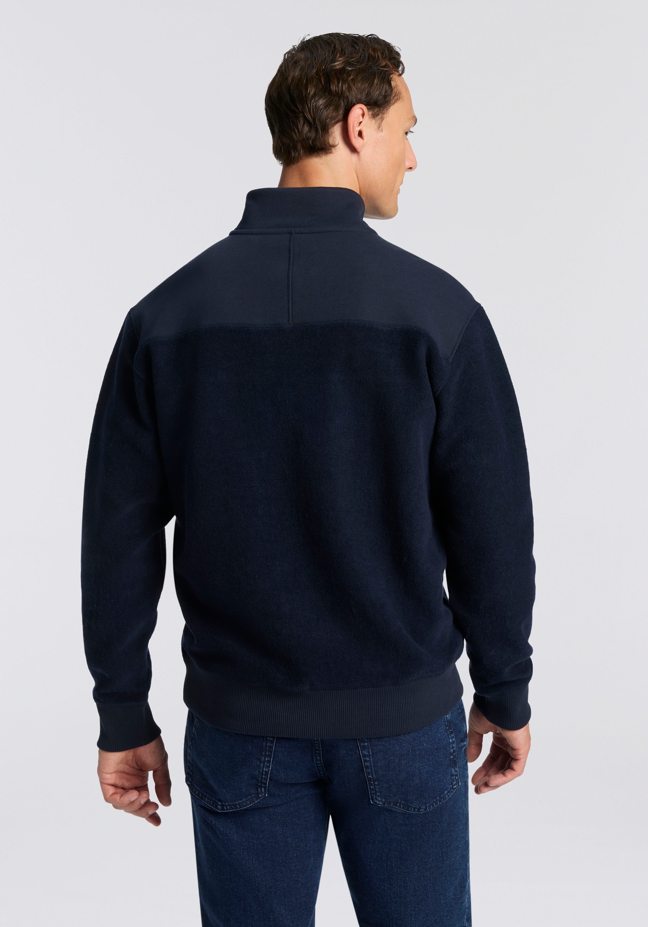 BOSS ORANGE Sweatshirt »Ze winterbrush« regular fit, mit Stehkragen und Reißverschluss