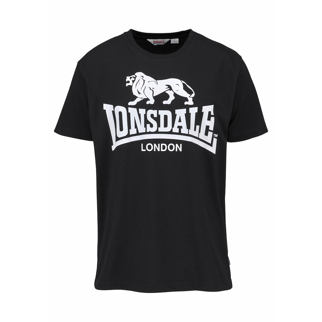 Herrenmode Shirts Lonsdale T-Shirt »DILDAWN«, (Packung, 2 tlg., 2er-Pack) schwarz + weiß