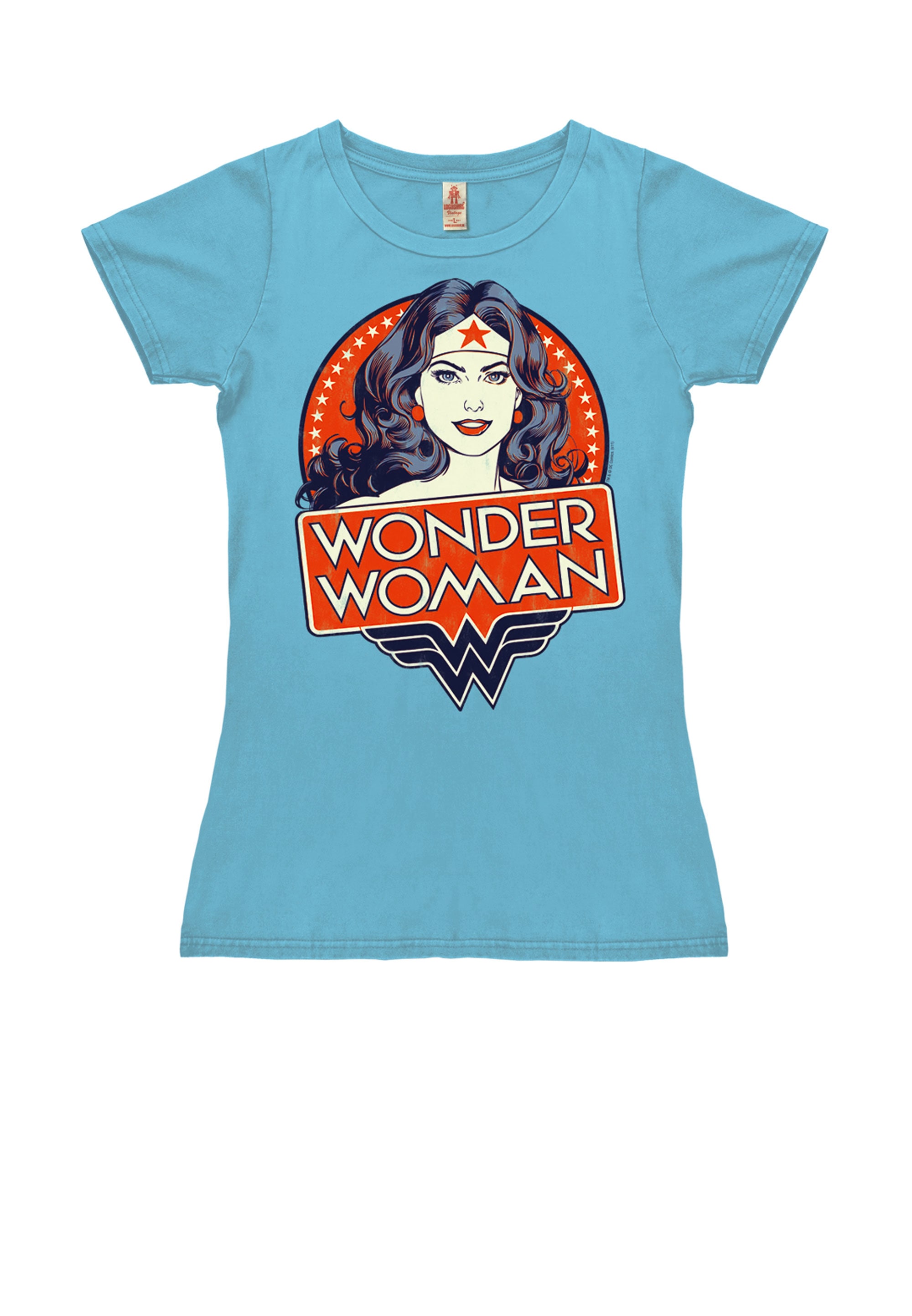 LOGOSHIRT T-Shirt »Wonder Woman Portrait«, mit lizenziertem Originaldesign