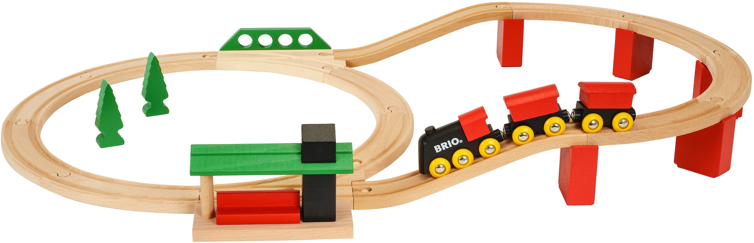 Spielzeug-Eisenbahn »Classic Deluxe-Set«, (Set), FSC®- schützt Wald - weltweit