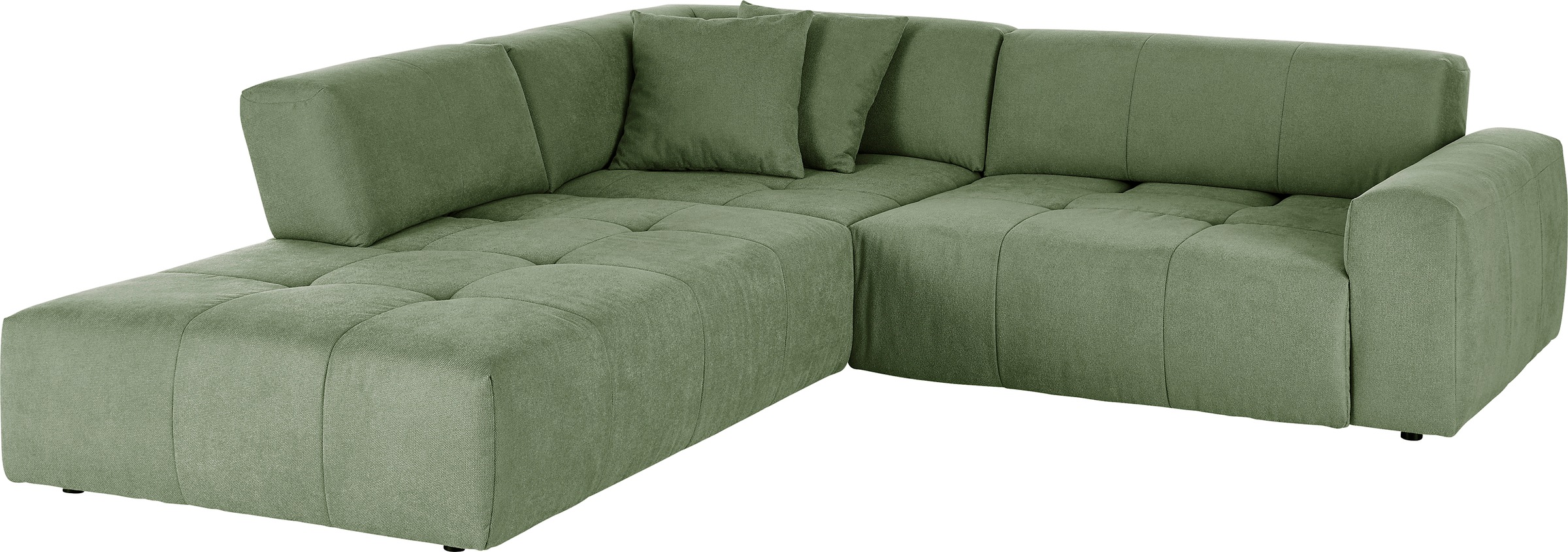 3C Candy Ecksofa »Yoshy Komfortsofa, bequem und modern, hochwertige Verarbeitungsdetails«, Zwei verschiedene Sitztiefen durch verstellbare Rückenlehne, L-Form