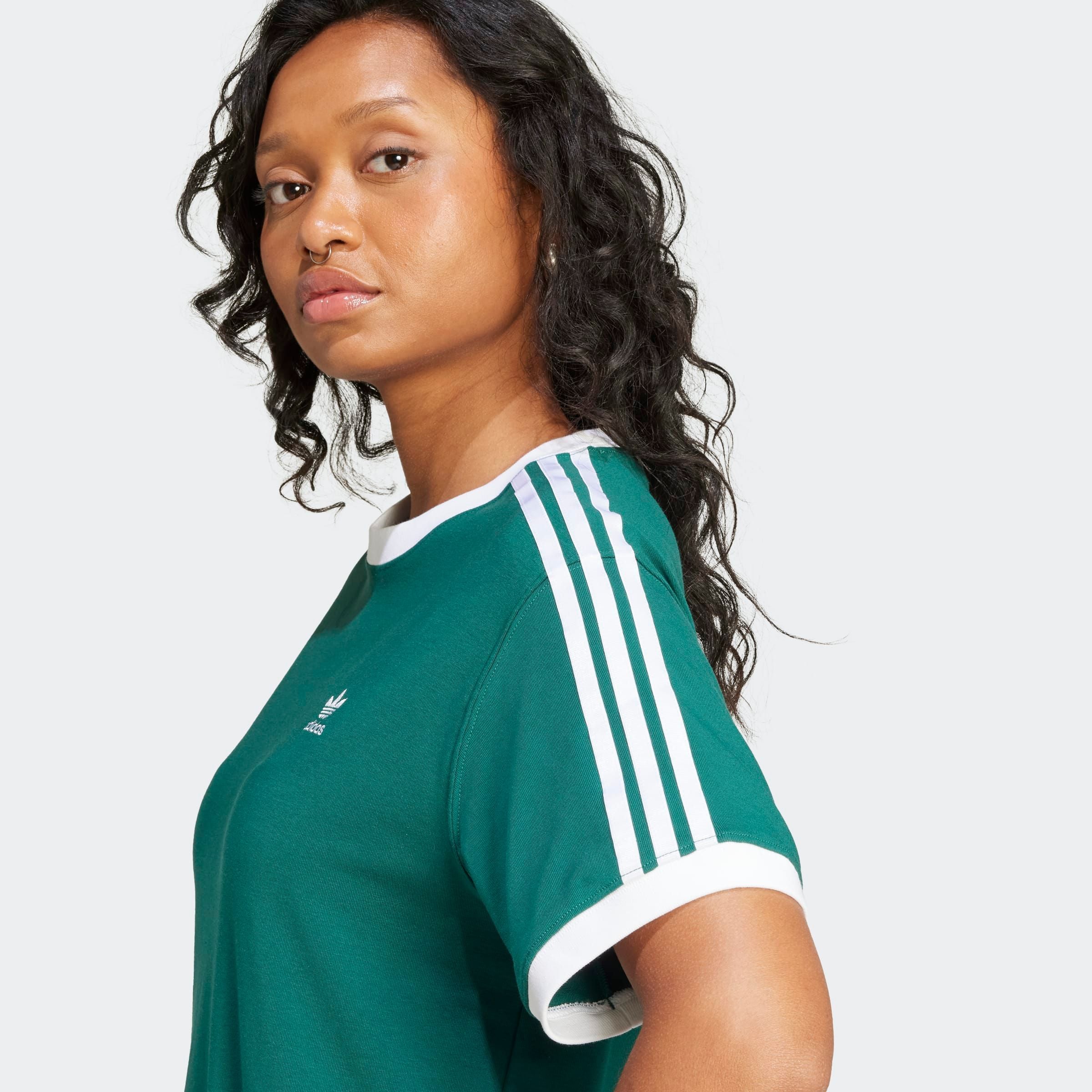 adidas Originals T-Shirt »3 STRIPE TEE«, drei Streifen Shirt mit Trefoil Logo