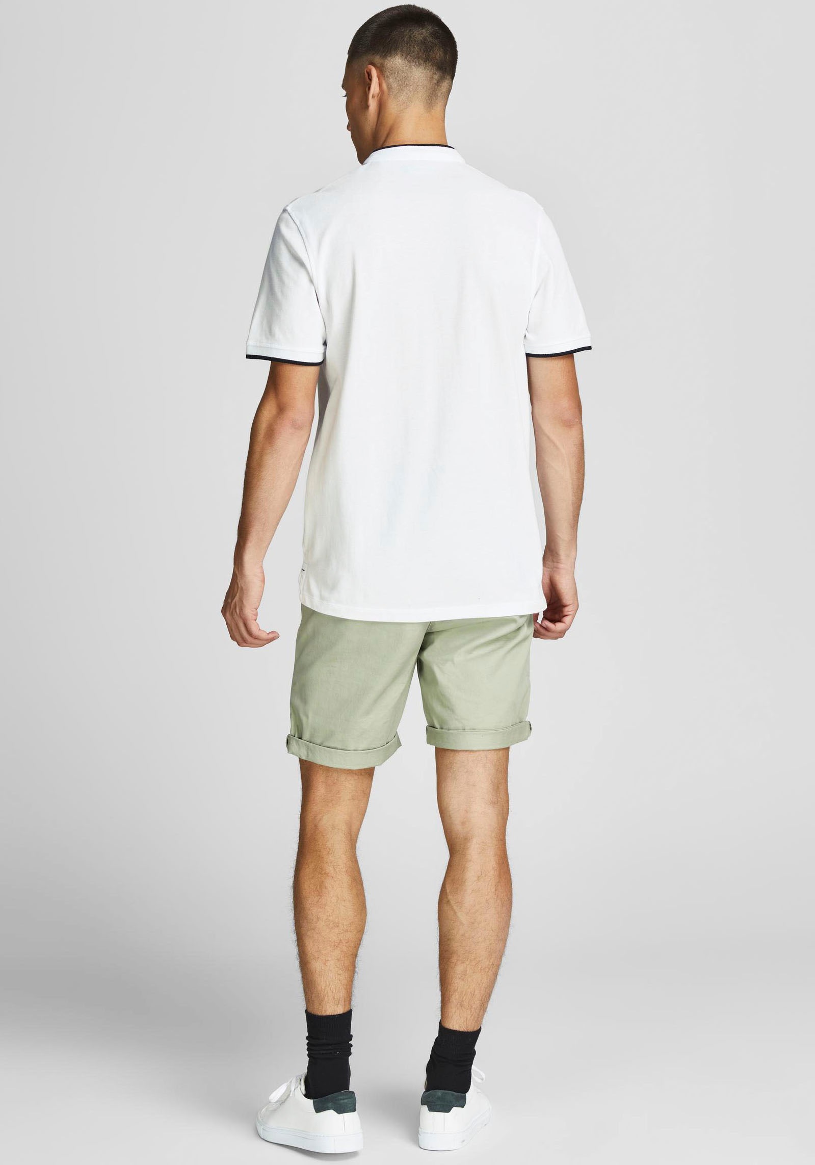 Jack & Jones Kurzarmshirt "PAULOS MAO POLO", mit kontrastfarbiger Kante am günstig online kaufen