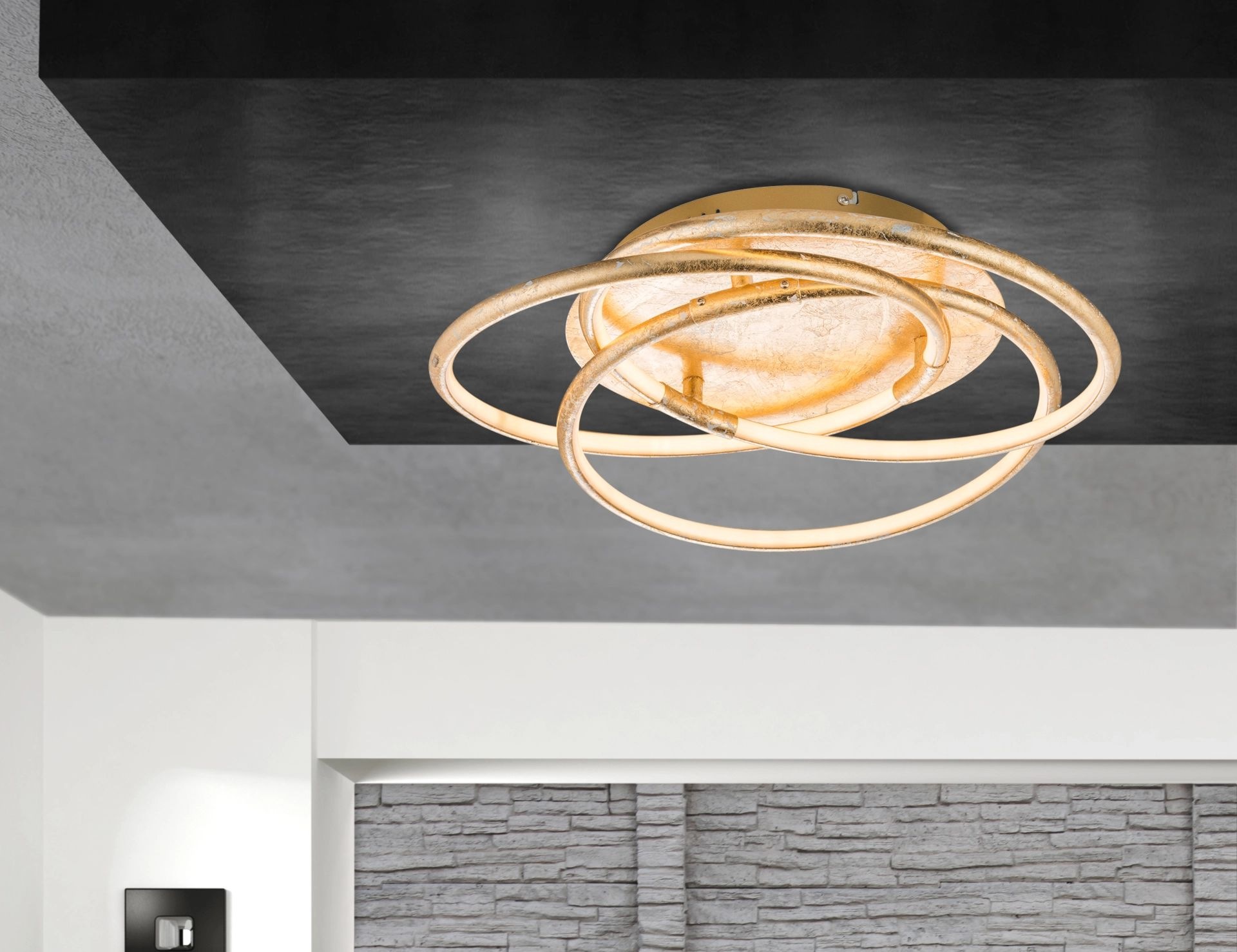 GLOBO LIGHTING LED Deckenleuchte »BARNA«, 1 flammig, Leuchtmittel LED-Modul | LED fest integriert, Deckenlampe, Wohnbereich, Schlafzimmer