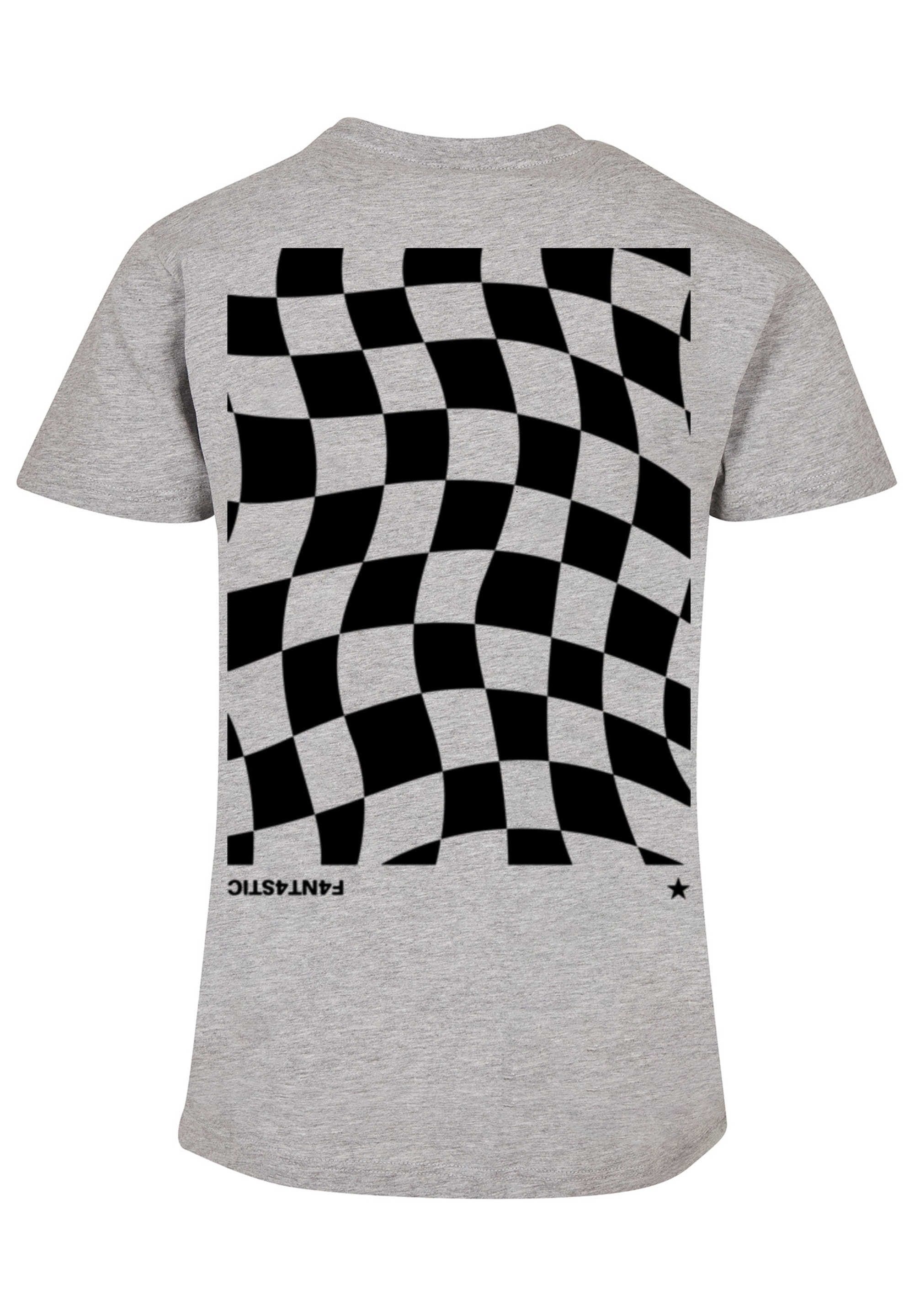F4NT4STIC T-Shirt "Wavy Schach Muster" Print günstig online kaufen