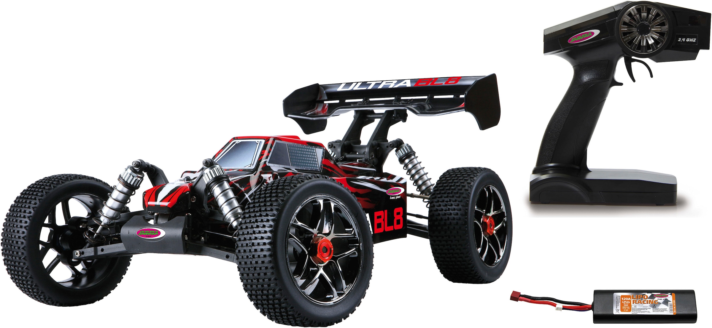 RC-Buggy »Ultra BL8 Buggy 4WD, 1:8, Lipo 2,4GHz«, mit Allradantrieb
