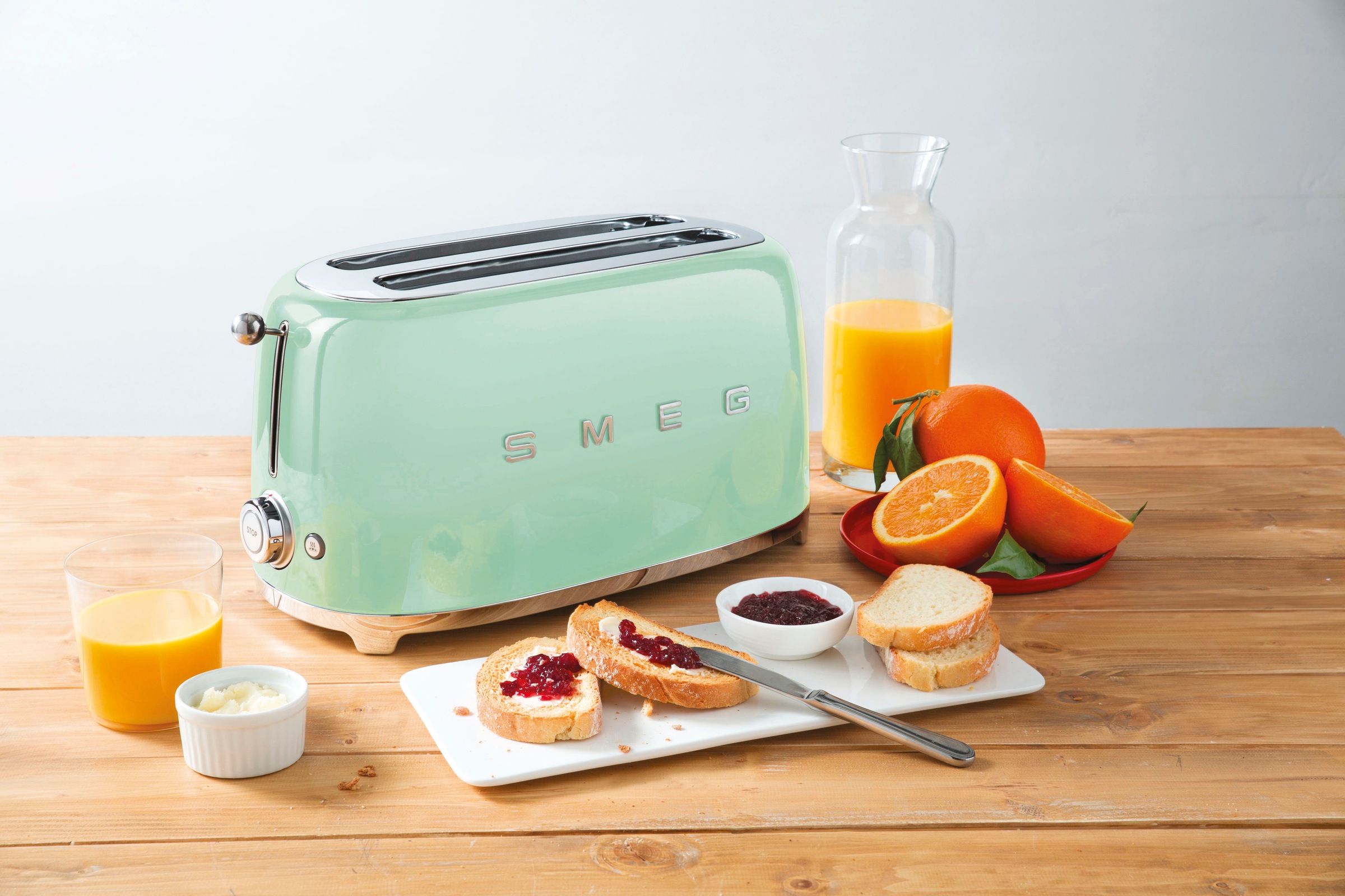 Smeg Toaster »TSF02PGEU«, 2 lange Schlitze, für 2 Scheiben, 1500 W