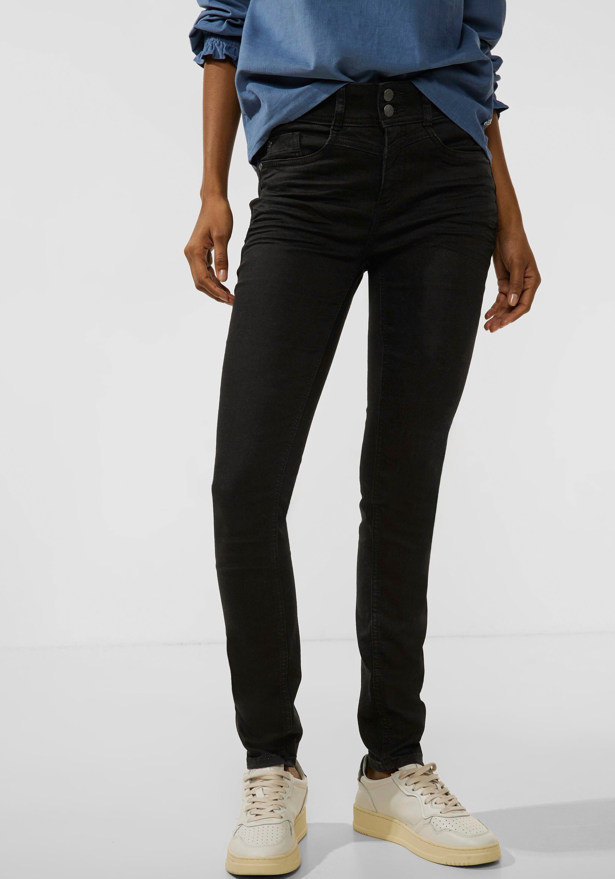 STREET ONE Slim-fit-Jeans, im 5-Pocket-Stil für kaufen | BAUR | Stretchjeans