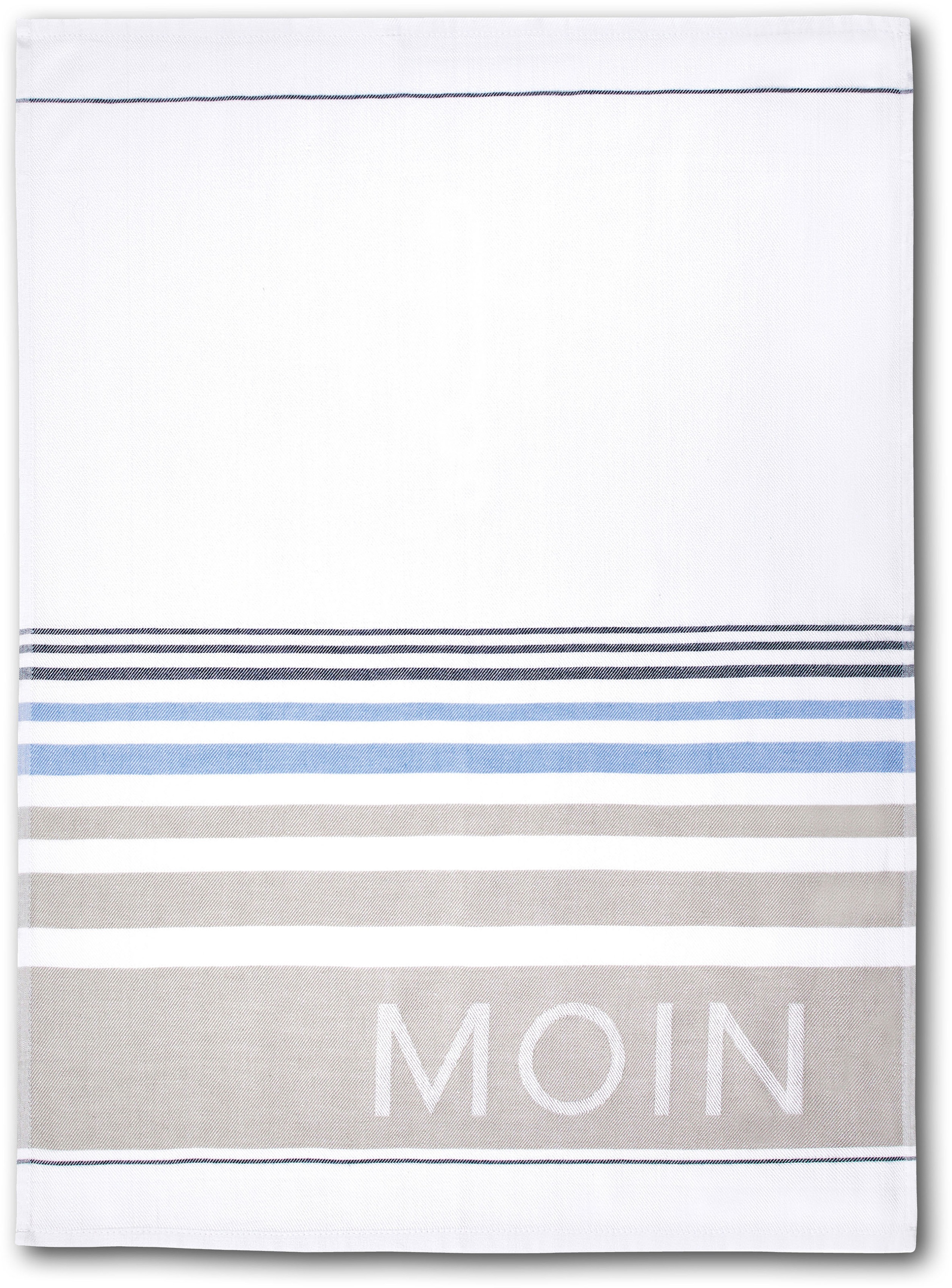 Dyckhoff Geschirrtuch "Moin" 100% Baumwolle, saugfähig, 50 x 70 cm günstig online kaufen