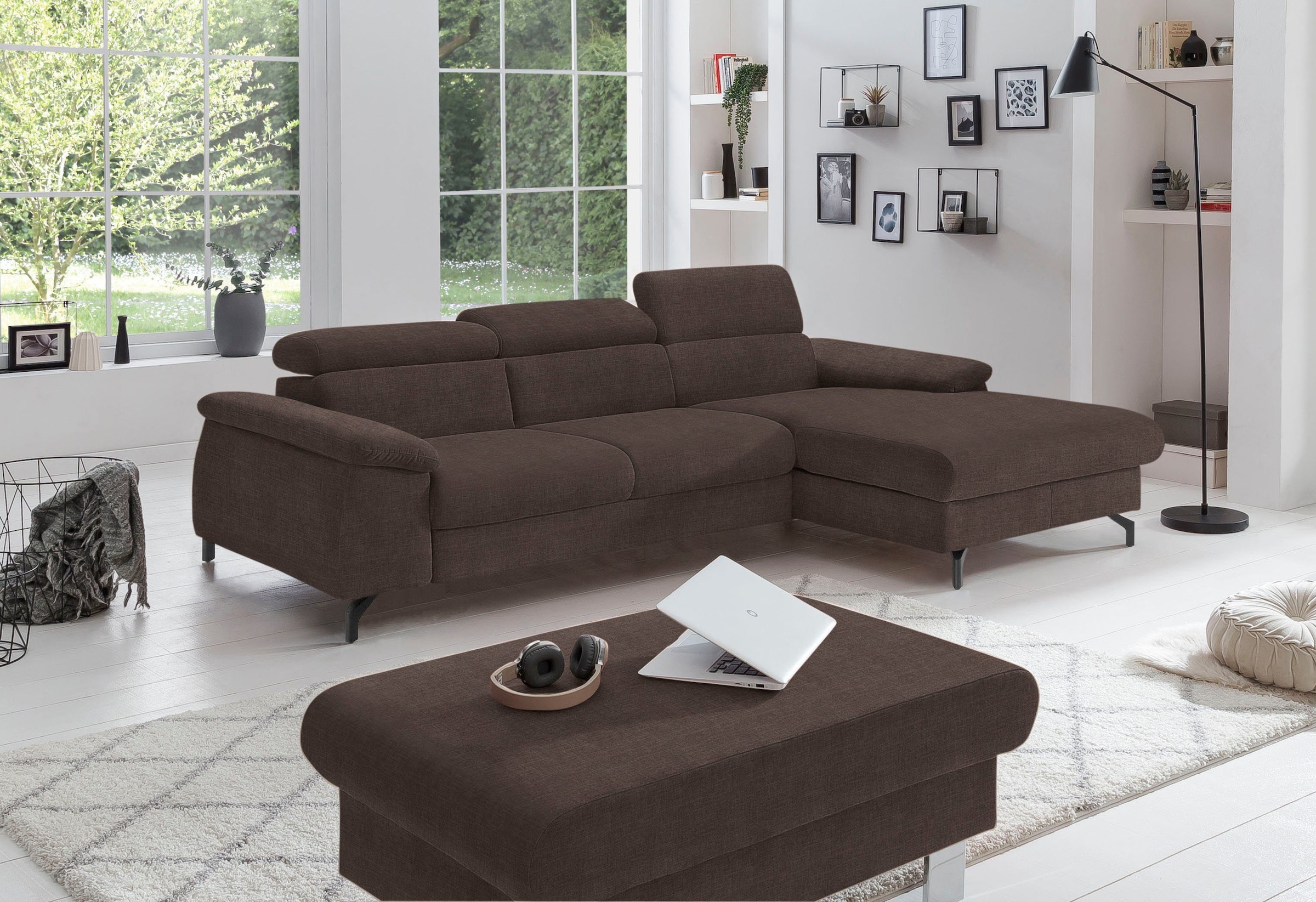 COTTA Polstergarnitur "Komaris L-Form", (Set), Set bestehend aus: Ecksofa m günstig online kaufen