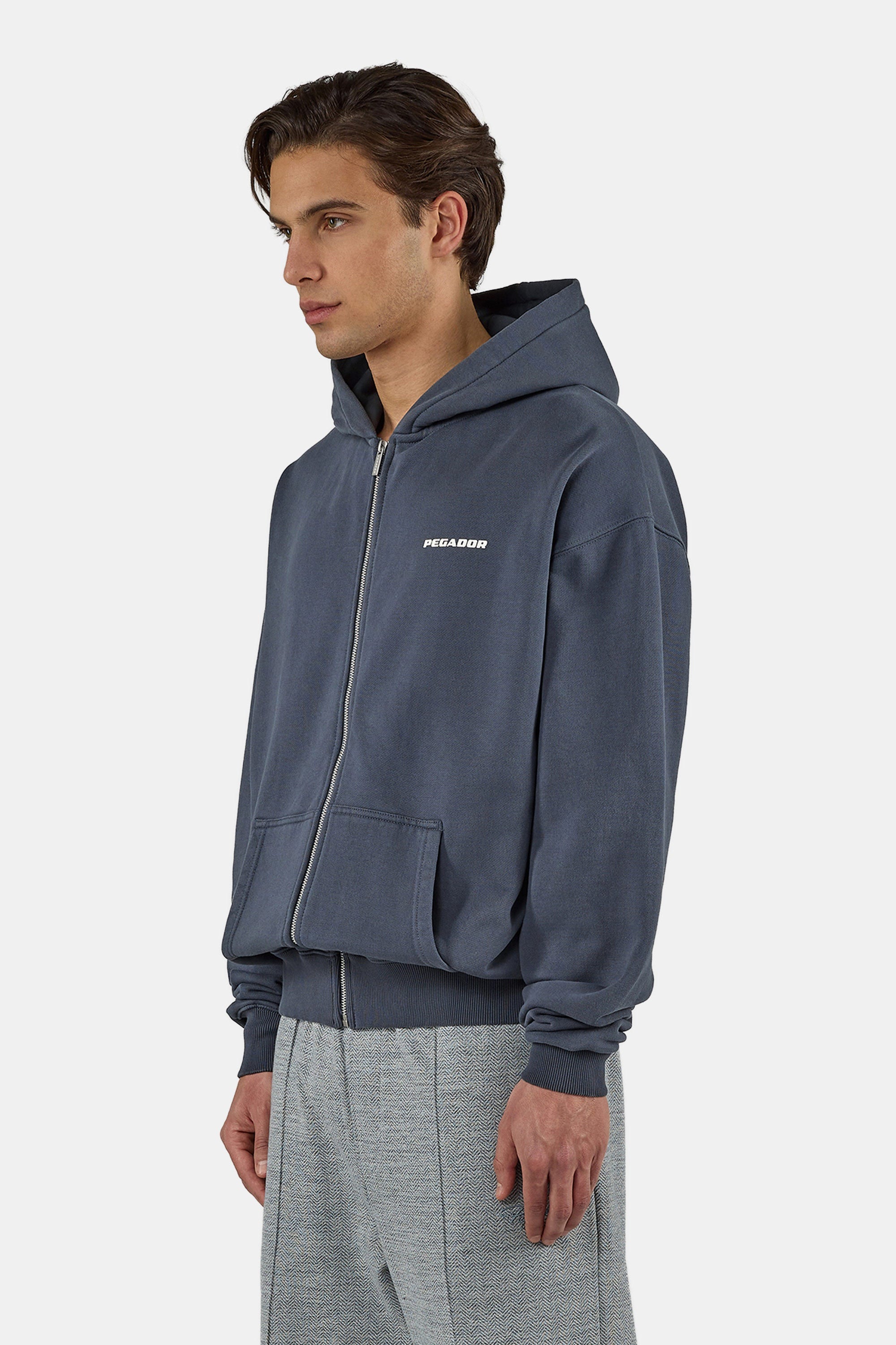 PEGADOR Kapuzensweatjacke »Colne Logo Oversized Sweat Jacket« Baumwollmischung, oversize