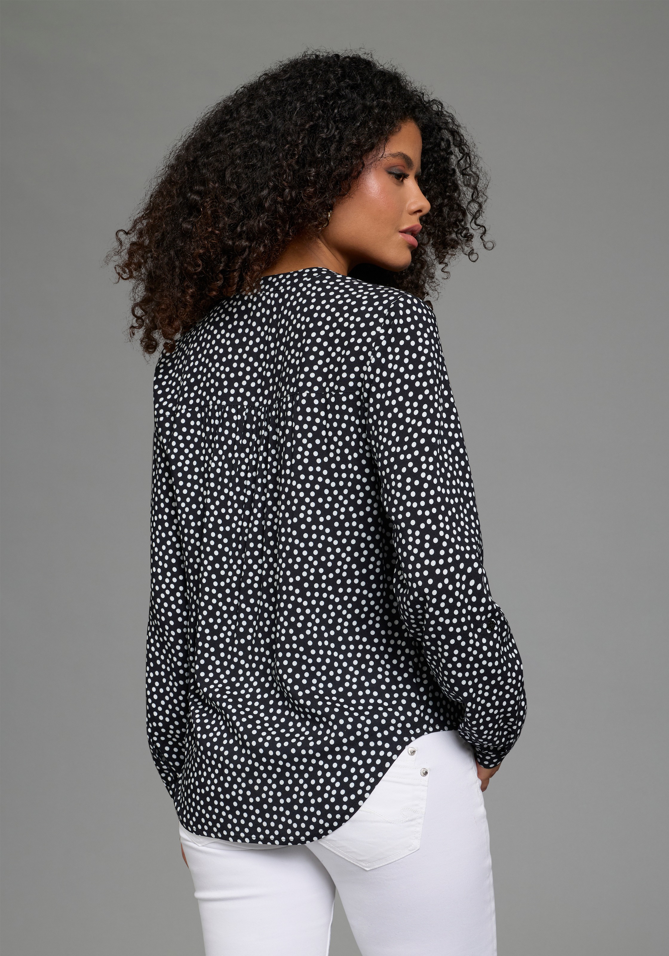 AJC Hemdbluse aus weich fließender Viskose günstig online kaufen