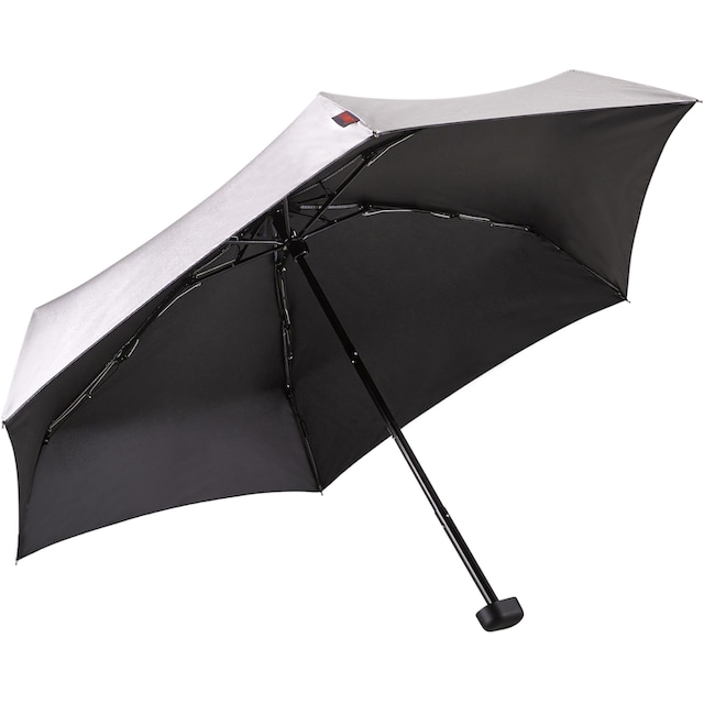 EuroSCHIRM® Taschenregenschirm »Dainty, silber«, extra flach und kurz, mit  UV-Lichtschutzfaktor 50+ kaufen | BAUR