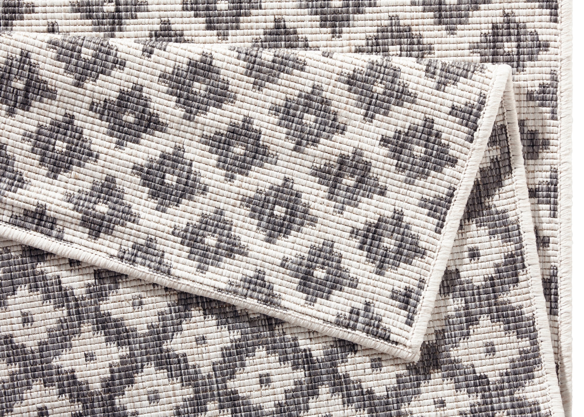NORTHRUGS Teppich »Nizza Wendeteppich«, rechteckig, 5 mm Höhe, In-& Outdoor, Wetterfest, Balkon, Läufer, Wohnzimmer, Wasserfest