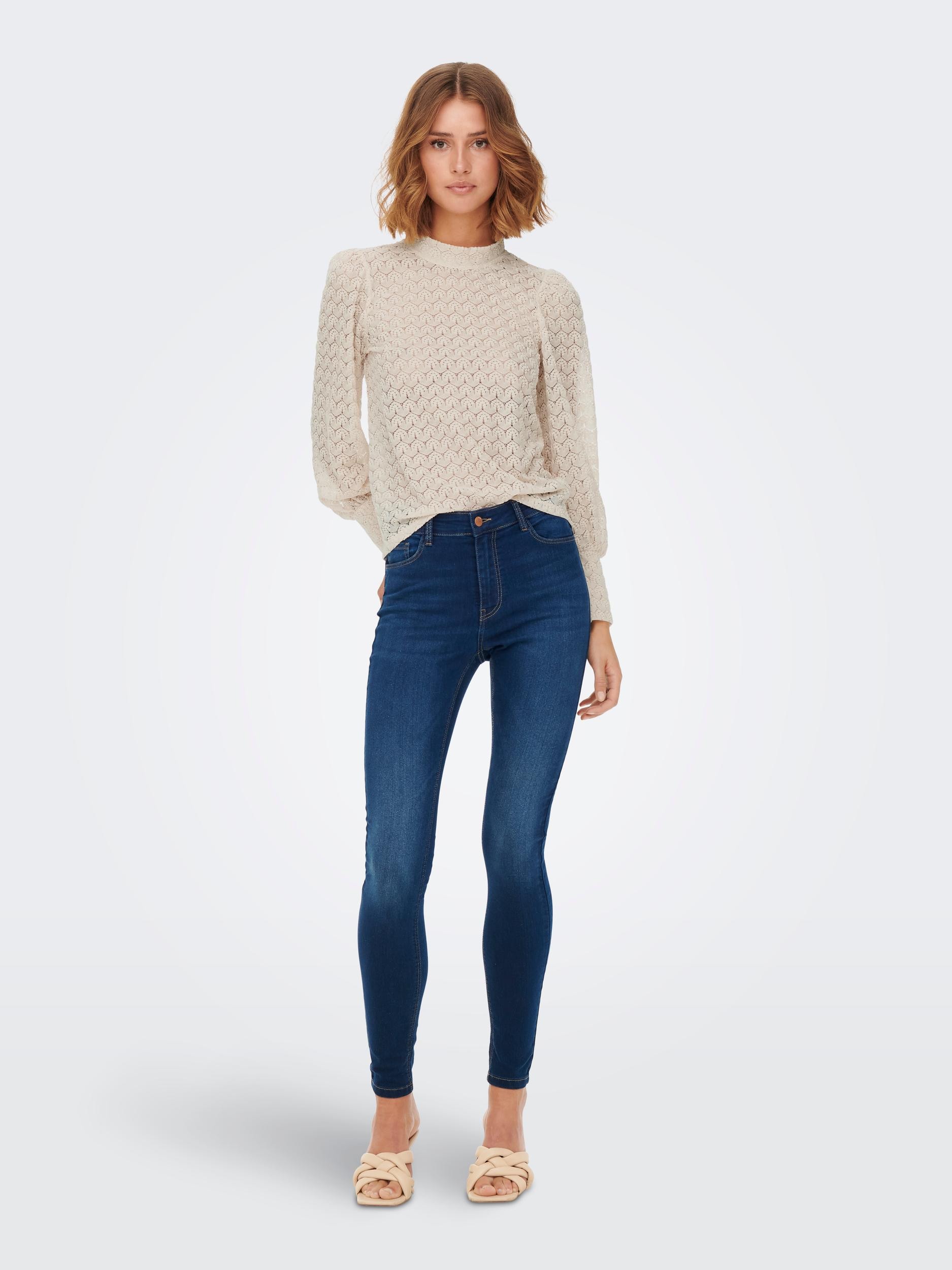 JDY Langarmshirt »JDYAVERY L/S LACE TOP JRS NOOS«