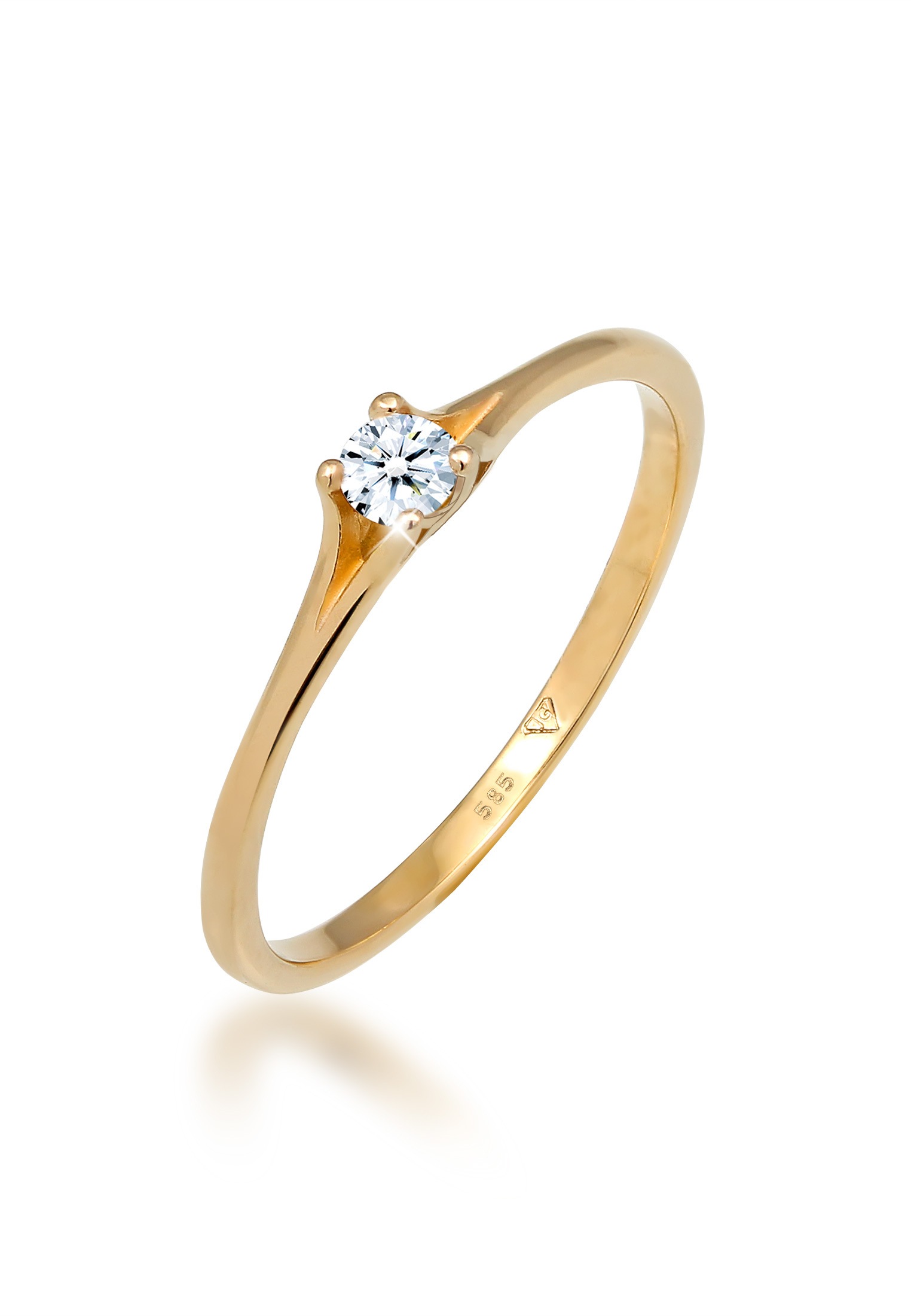 Verlobungsring »Verlobung Vintage Diamant (0.06 ct.) 585 Gelbgold«