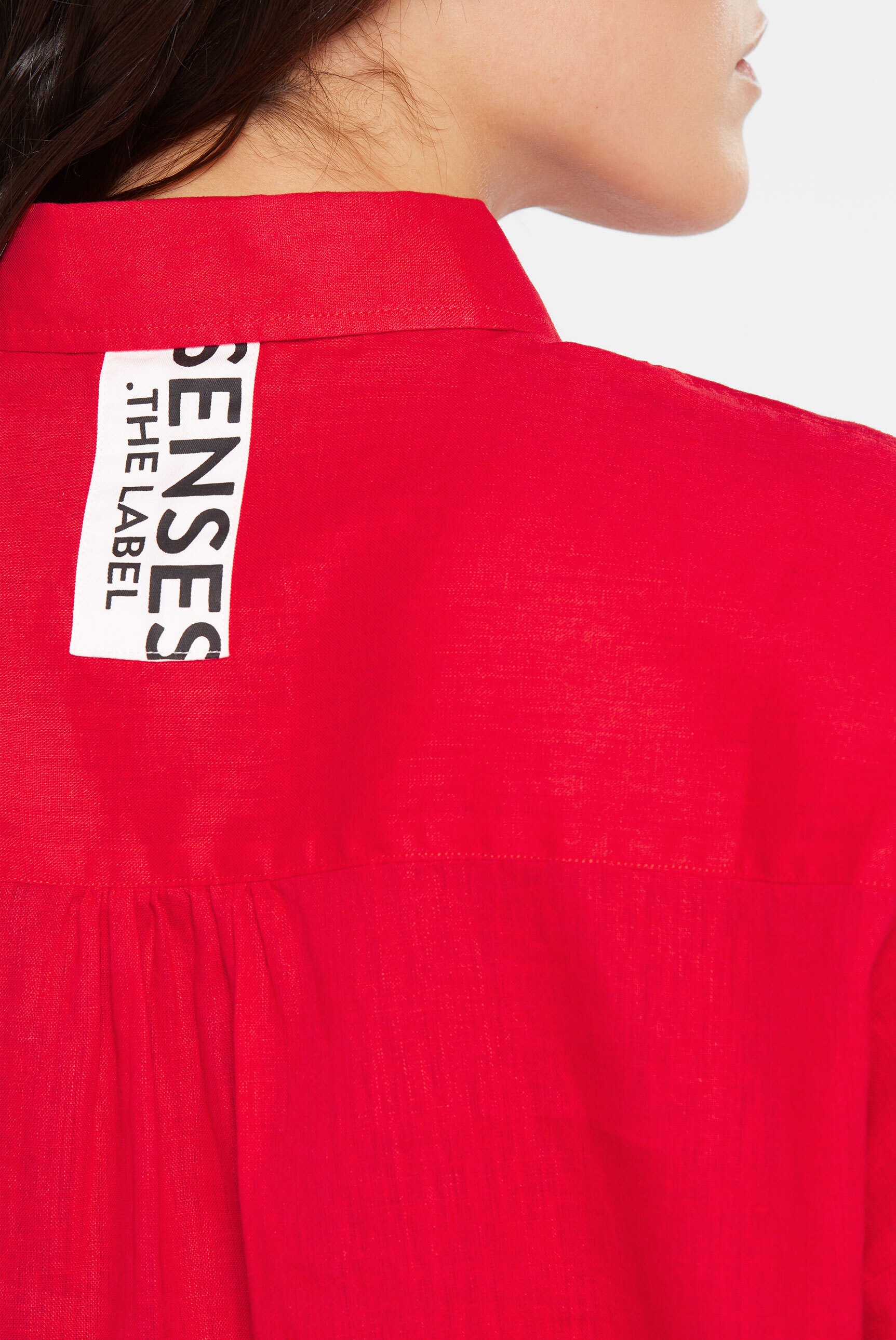 SENSES.THE LABEL Kurzarmbluse mit Rückenpasse