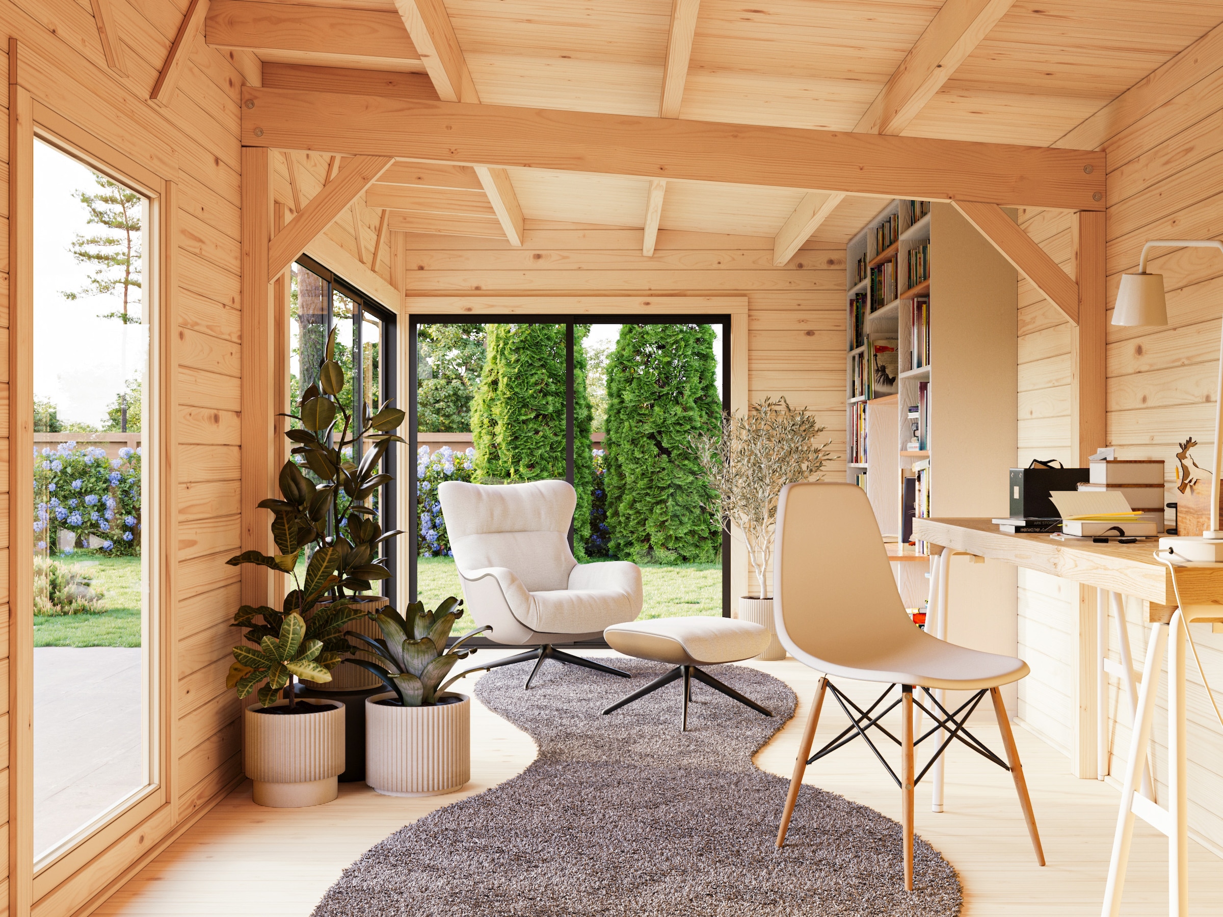 Palmako Gartenhaus »Andrea 21,1 m², Slide«