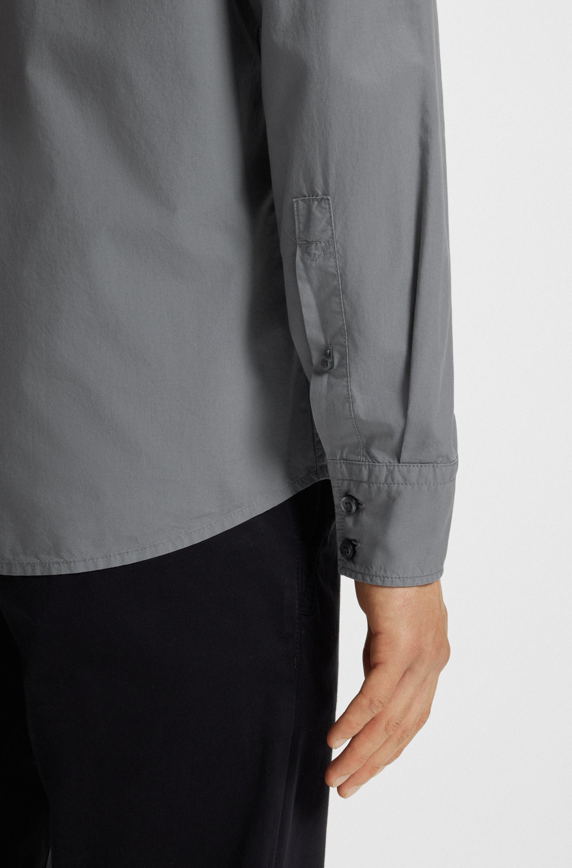 BOSS ORANGE Langarmhemd »Relegant«, mit BOSS Stickerei