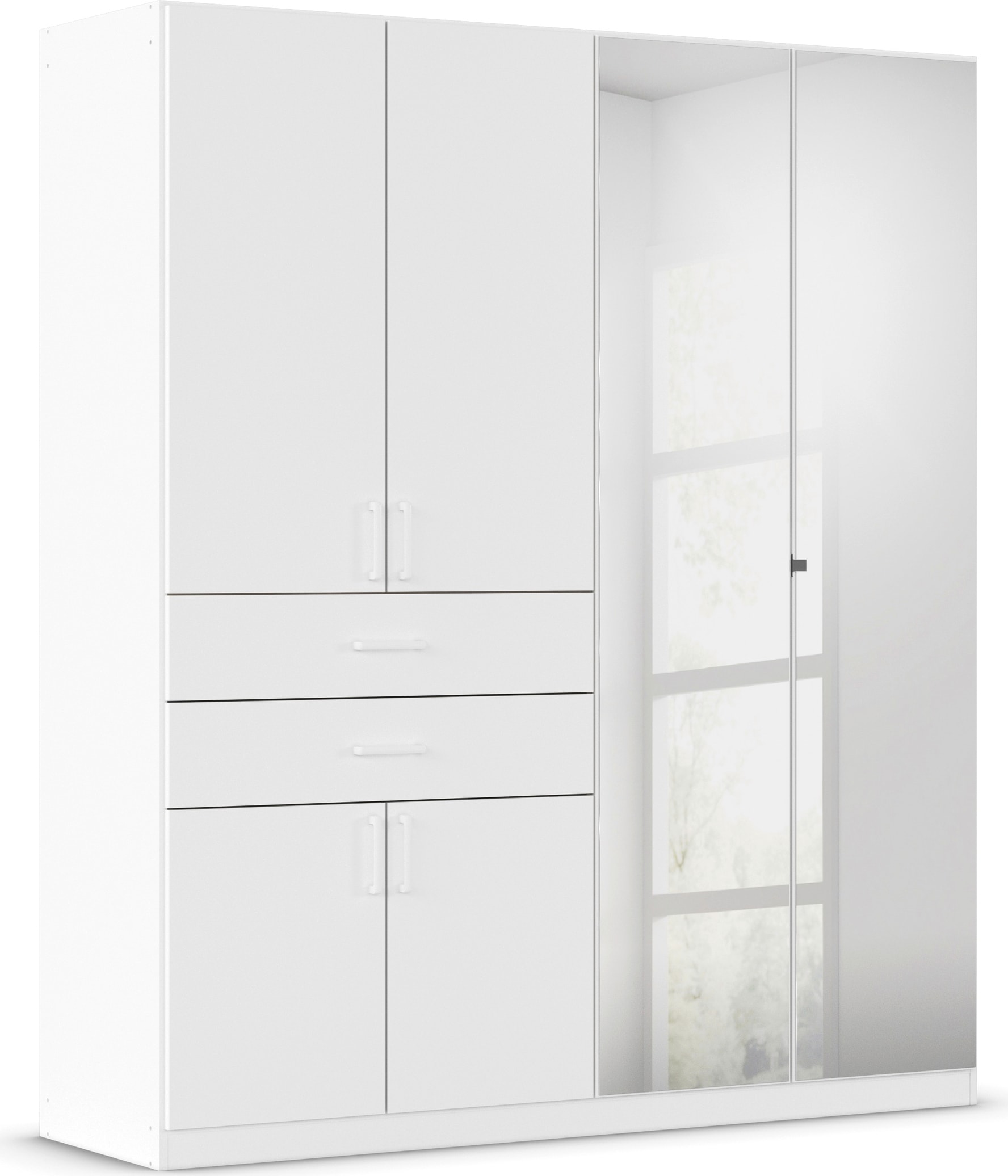 rauch Drehtürenschrank "Maika" mit Spiegel, 2 Schubladen, in verschiedenen günstig online kaufen