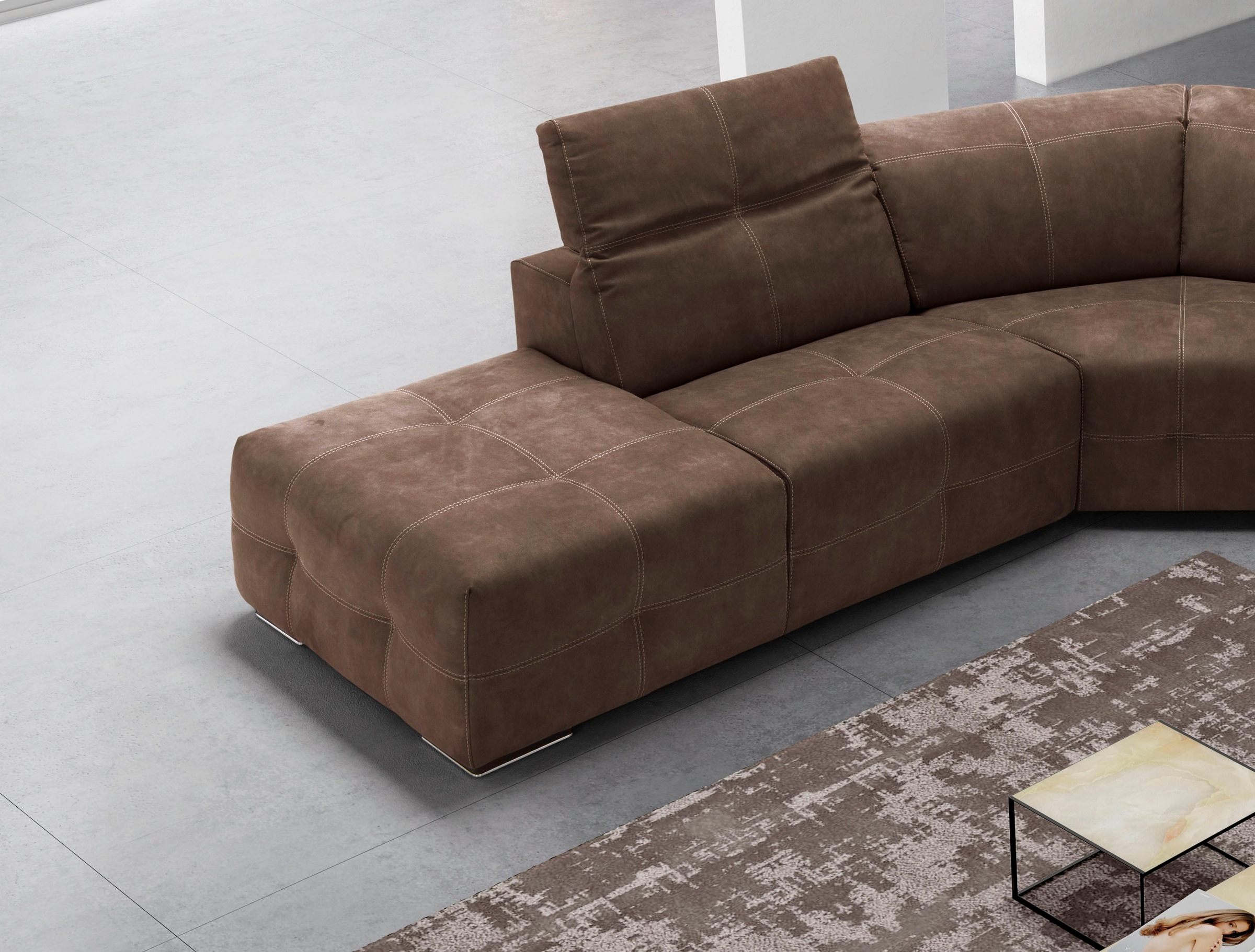 Thumbnail - Egoitaliano Ecksofa "Sauvanne, Designsofa der Extraklasse, elegant und bequem", wahlweise mit elektrischer Relaxfunktion...