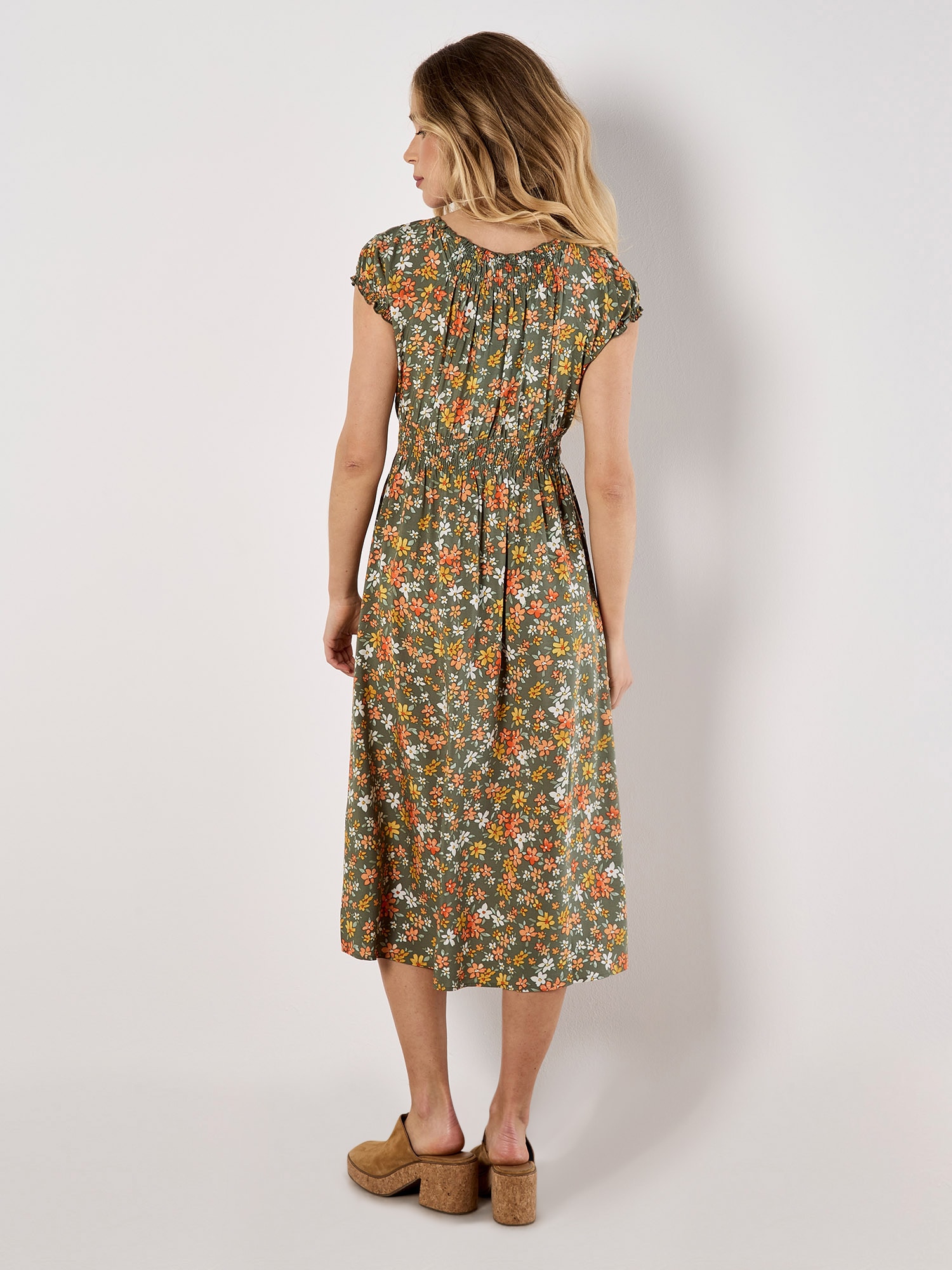 Apricot Midikleid »Midikleid« mit Smokdetails